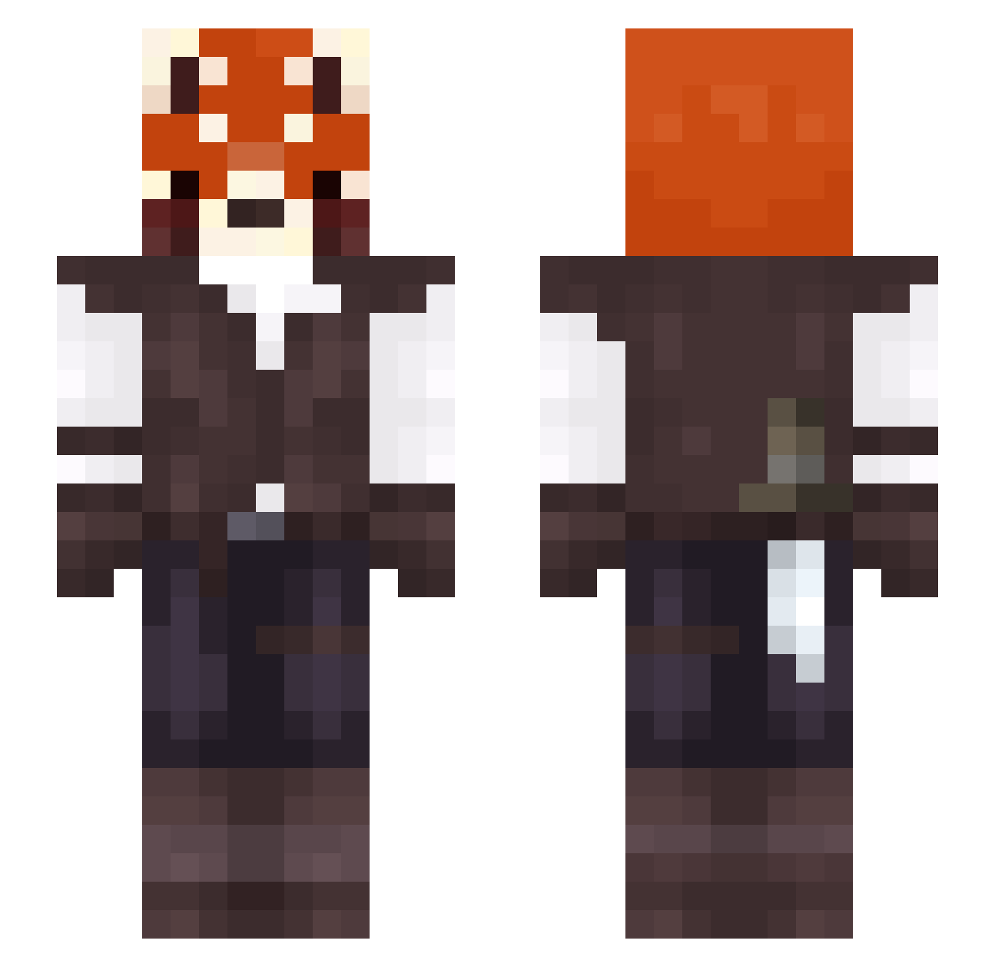 oLOGANGSTERo Minecraft skin, front and back view