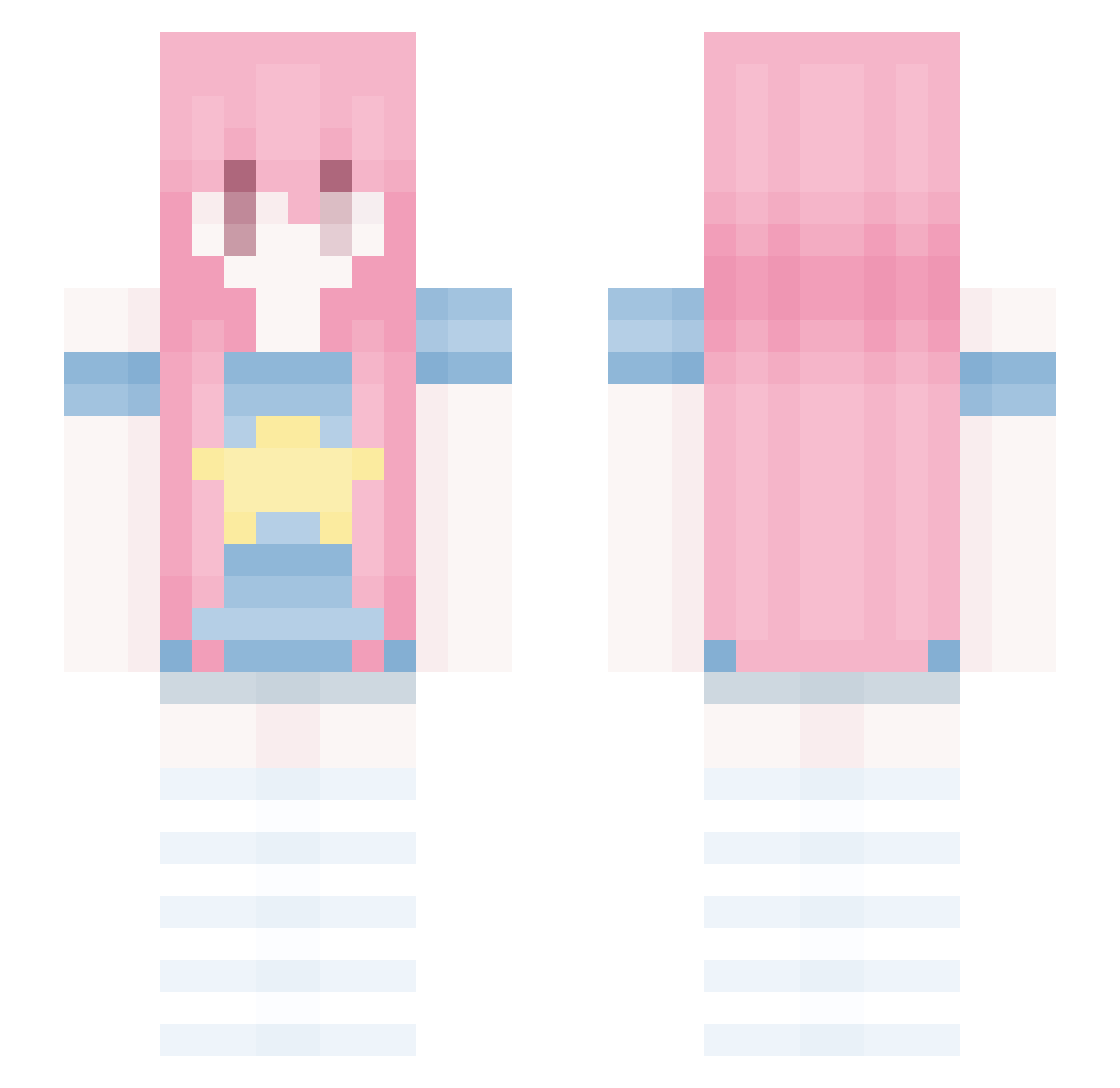 StainedL1ps Minecraft skin, front and back view