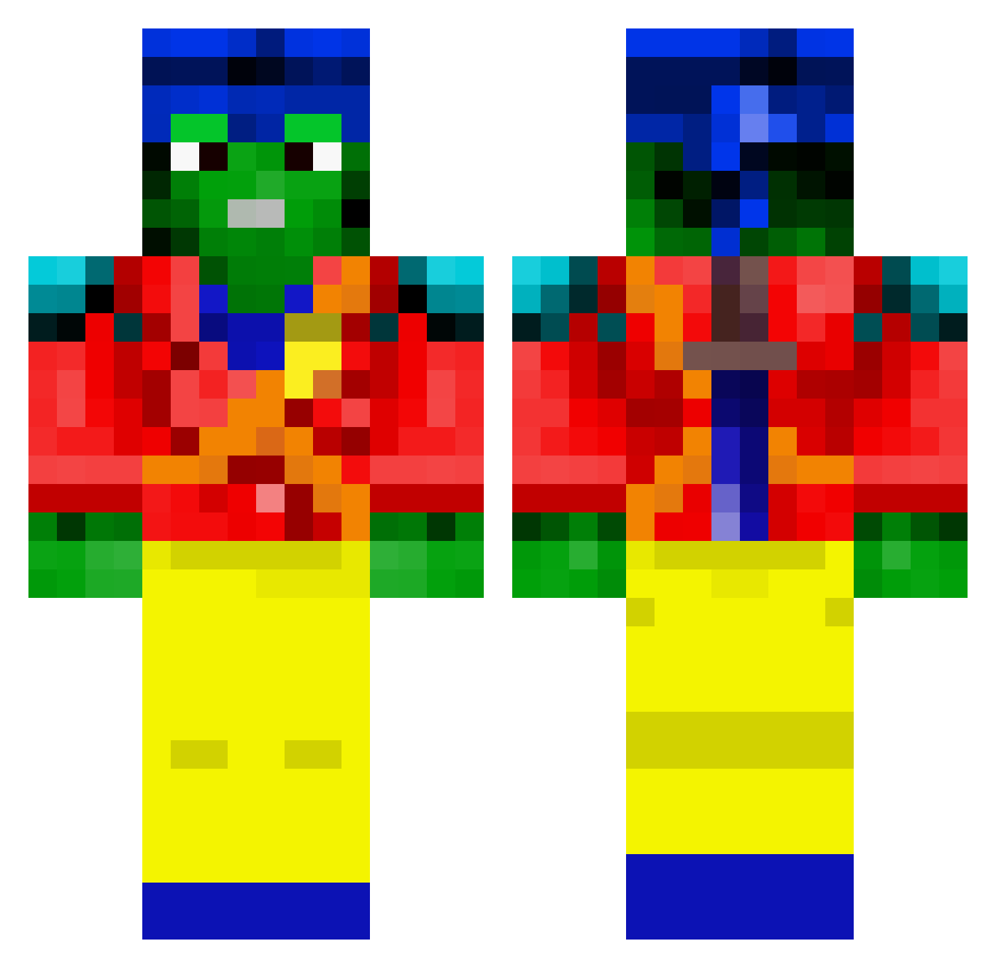 Idk_a_good_user Minecraft skin, front and back view