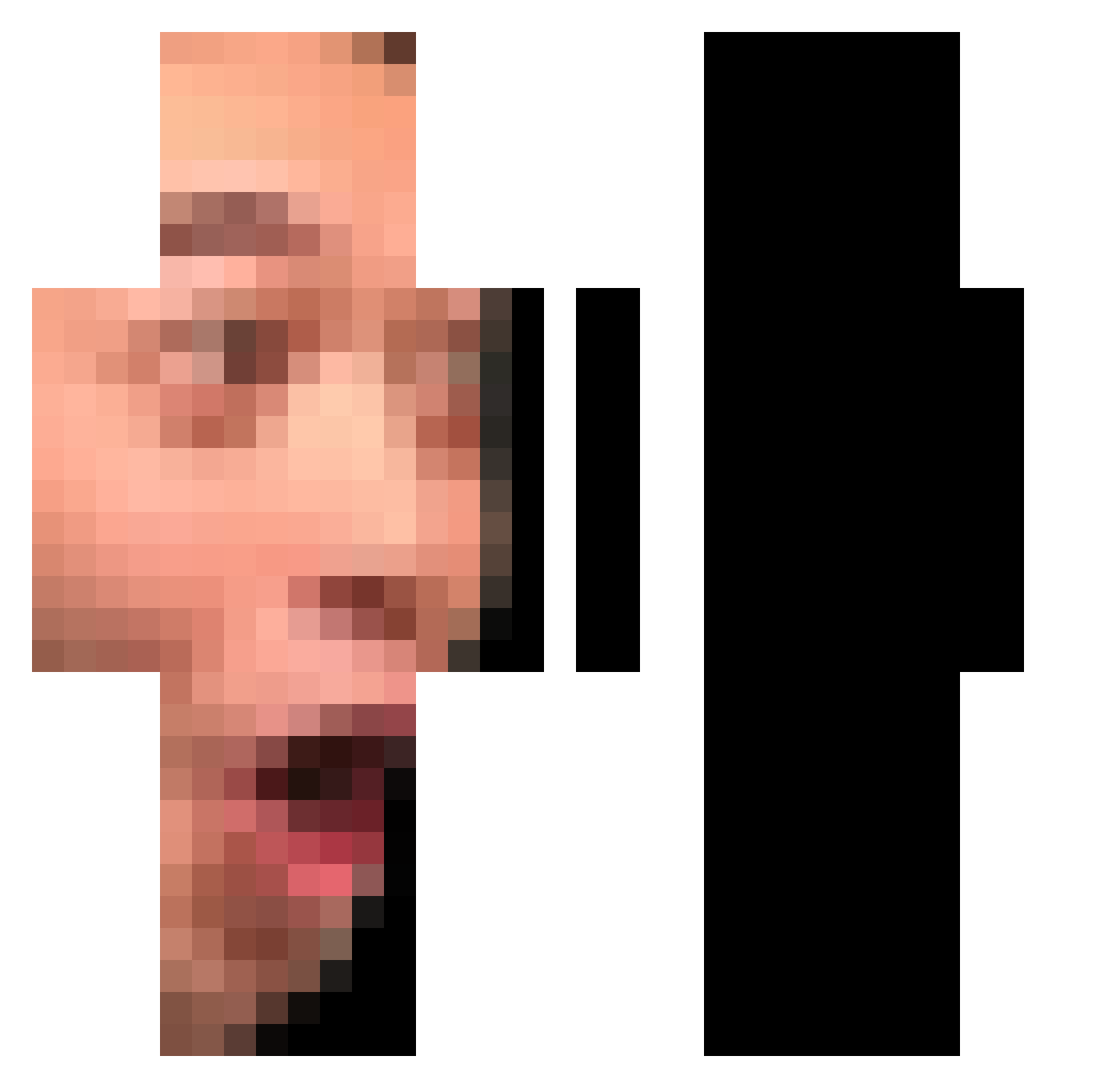 yvngevan Minecraft skin, front and back view