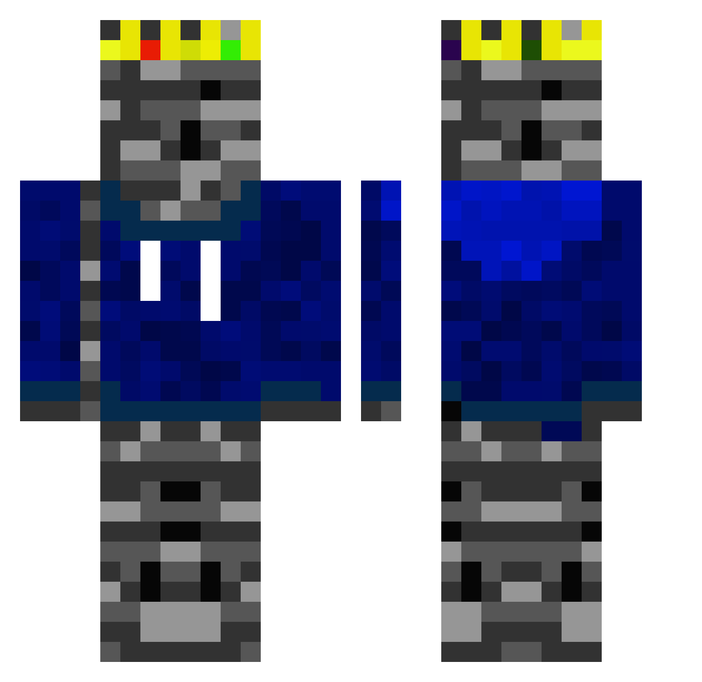 Anakin_SKylewalk Minecraft skin, front and back view
