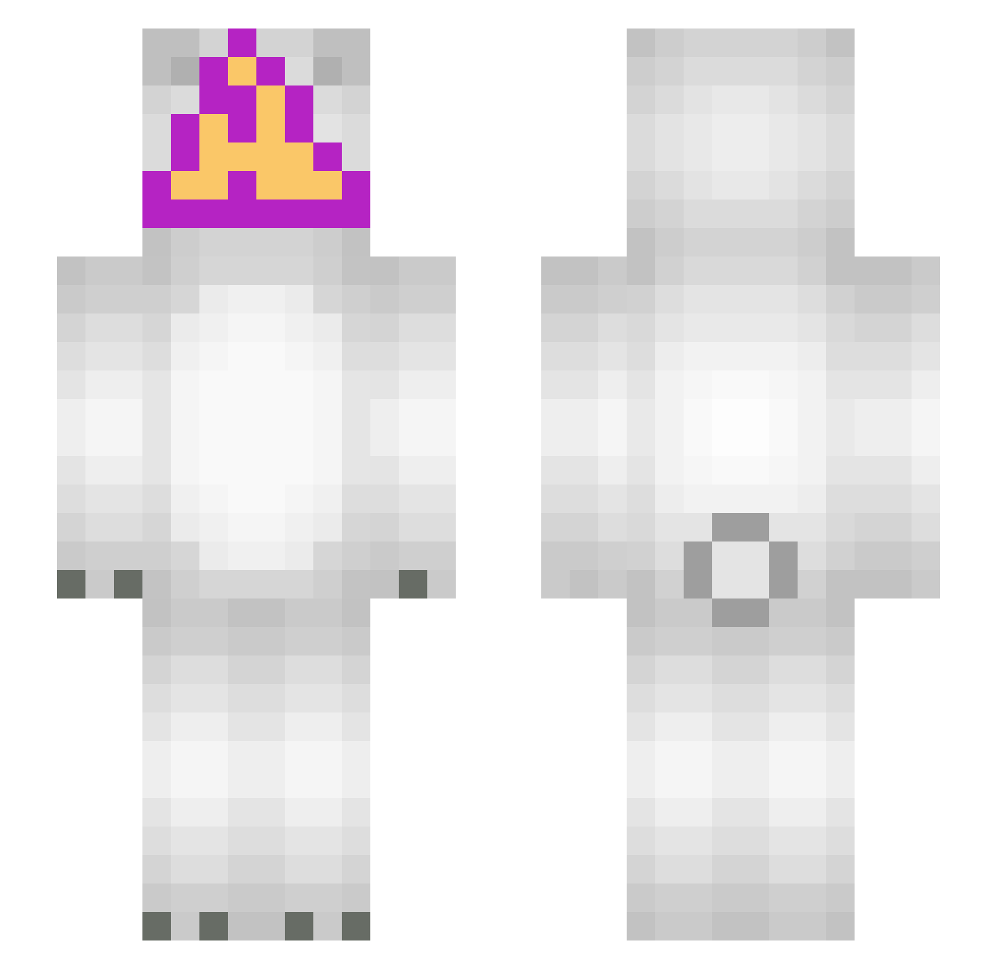 SilverGhost111 Minecraft skin, front and back view
