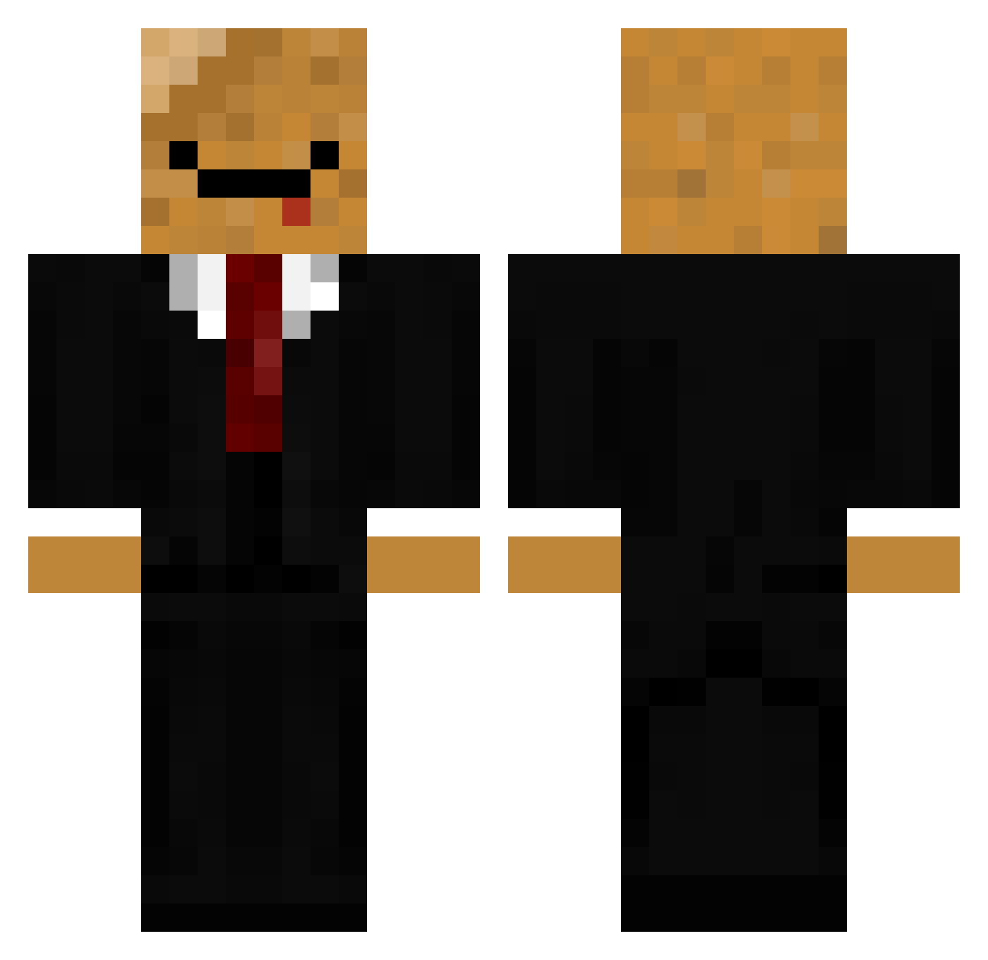 natenugget1 Minecraft skin, front and back view