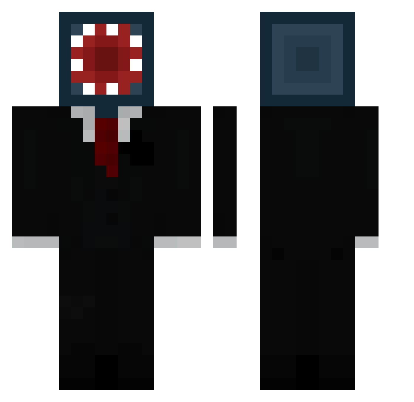 Djukaki Minecraft skin, front and back view