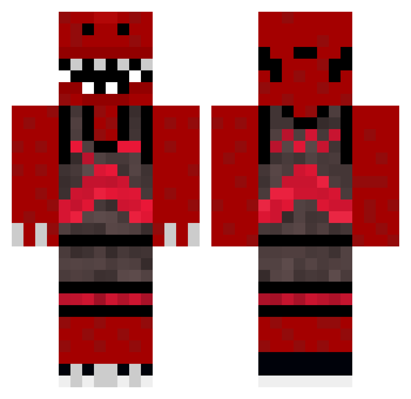 KJEGGZZZ223 Minecraft skin, front and back view