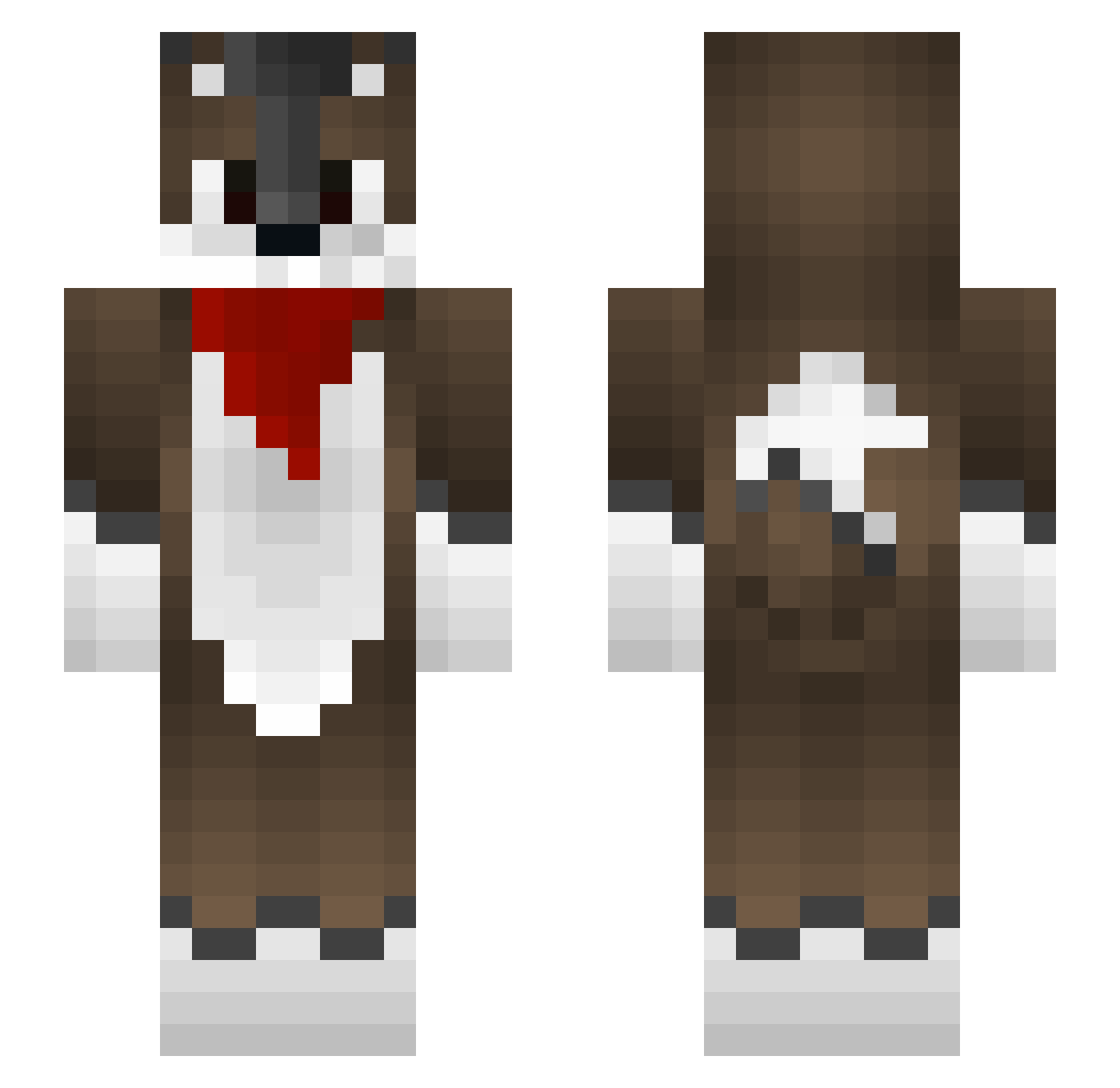 hundboll13 Minecraft skin, front and back view