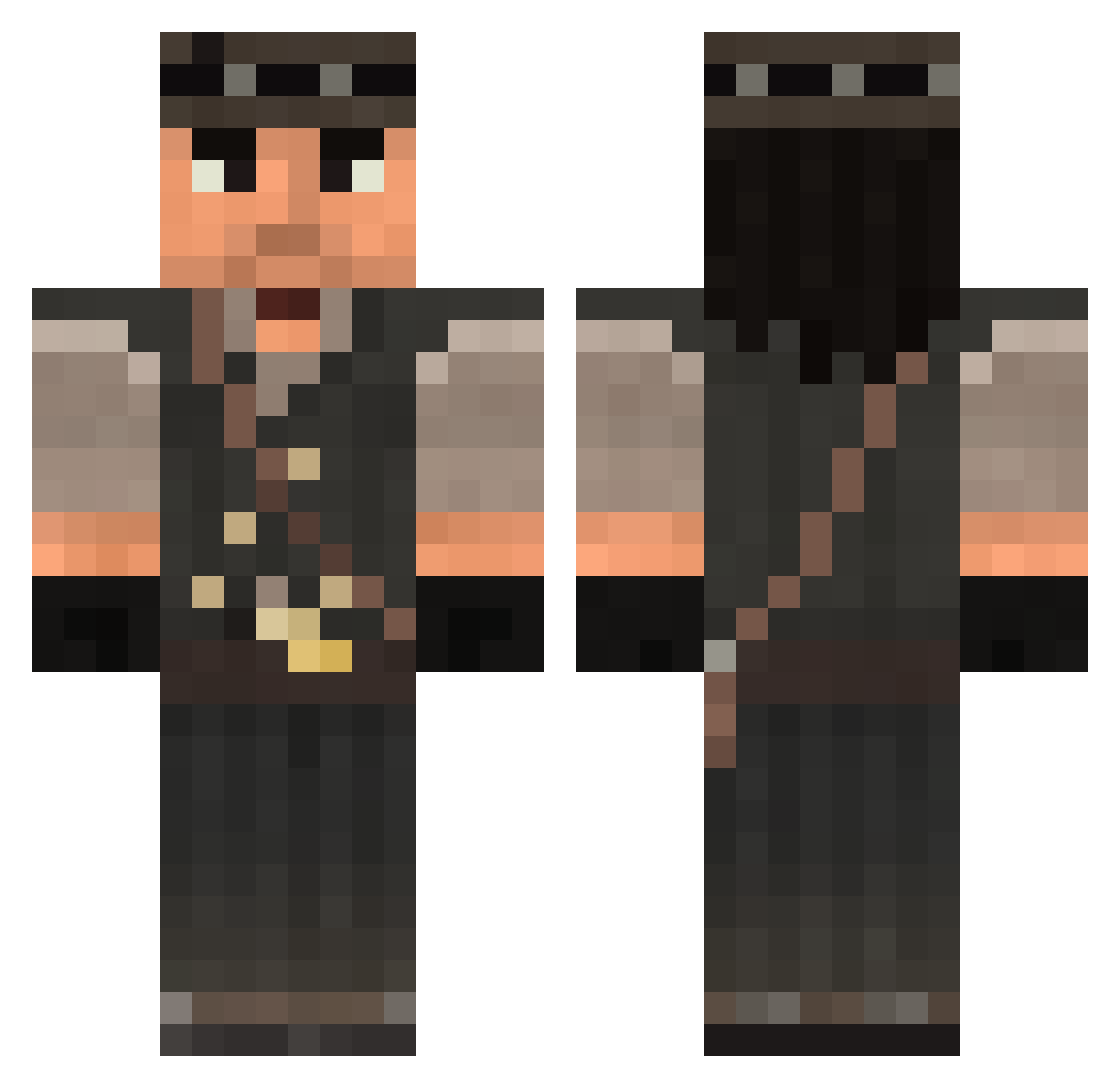 MarekKarmazyn Minecraft skin, front and back view