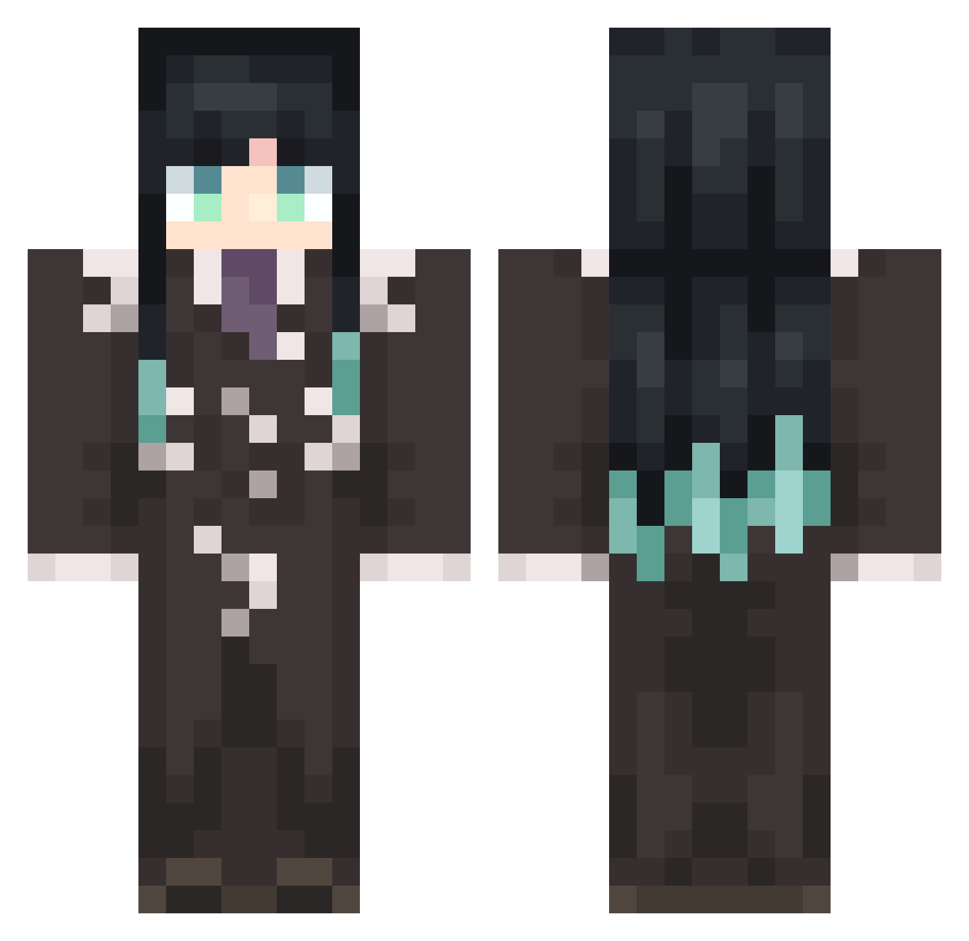 crhronic_wolf Minecraft skin, front and back view
