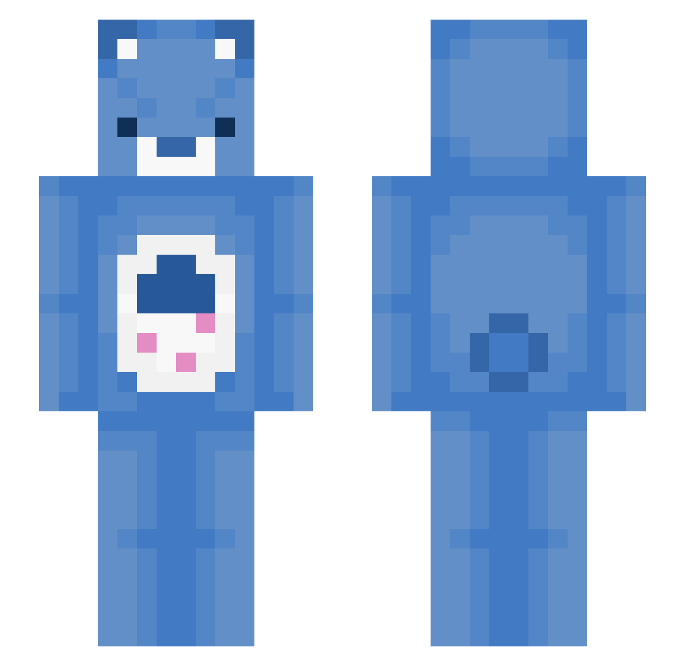 Ita_ Minecraft skin, front and back view