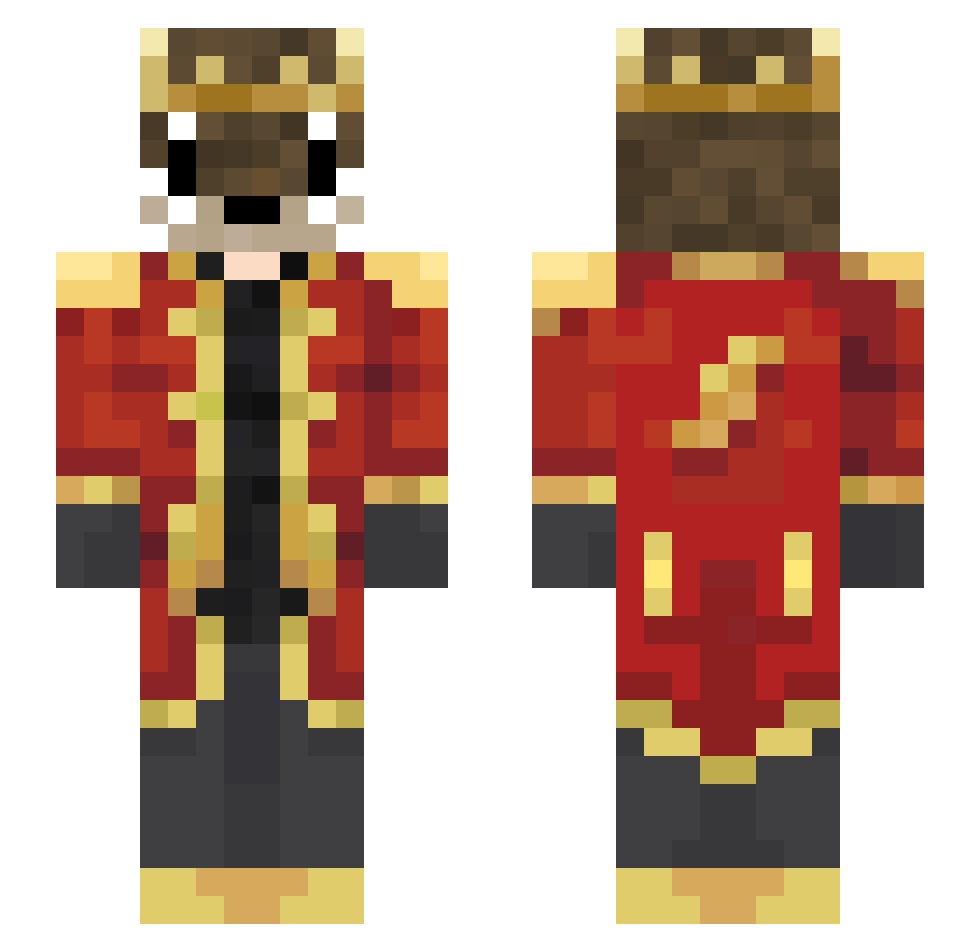 marcepanek99 Minecraft skin, front and back view