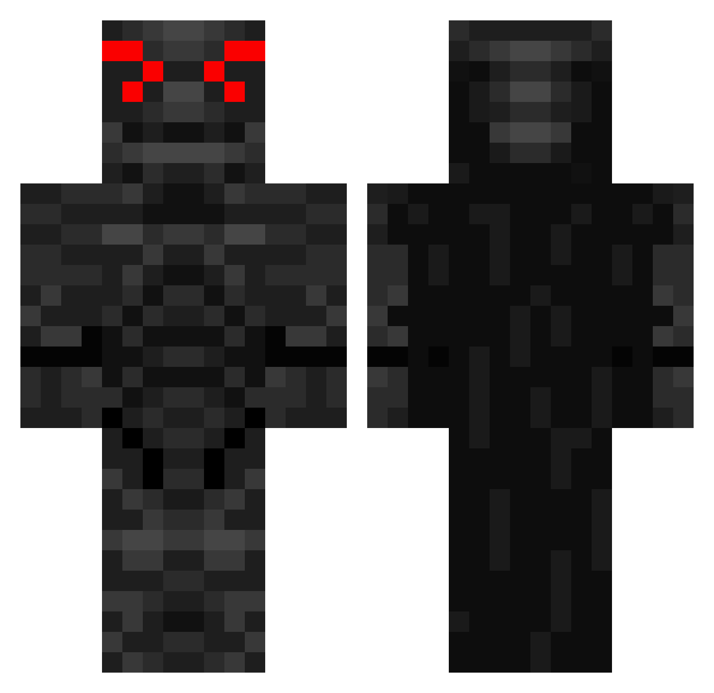 97Graves Minecraft skin, front and back view