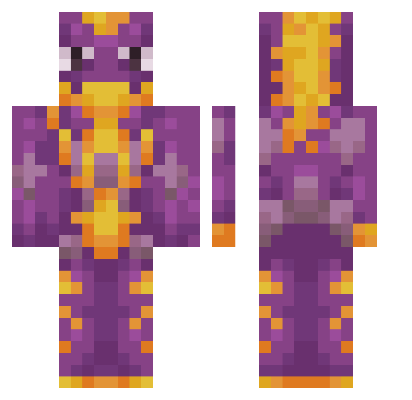 ENDER_856 Minecraft skin, front and back view