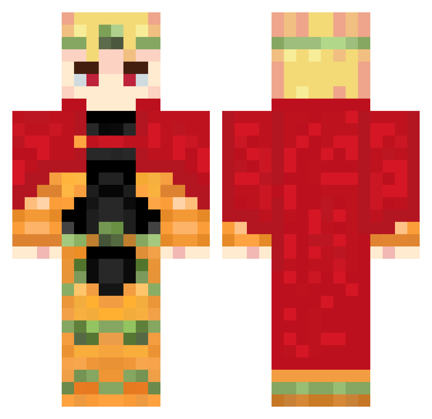 oscarsuii Minecraft skin, front and back view