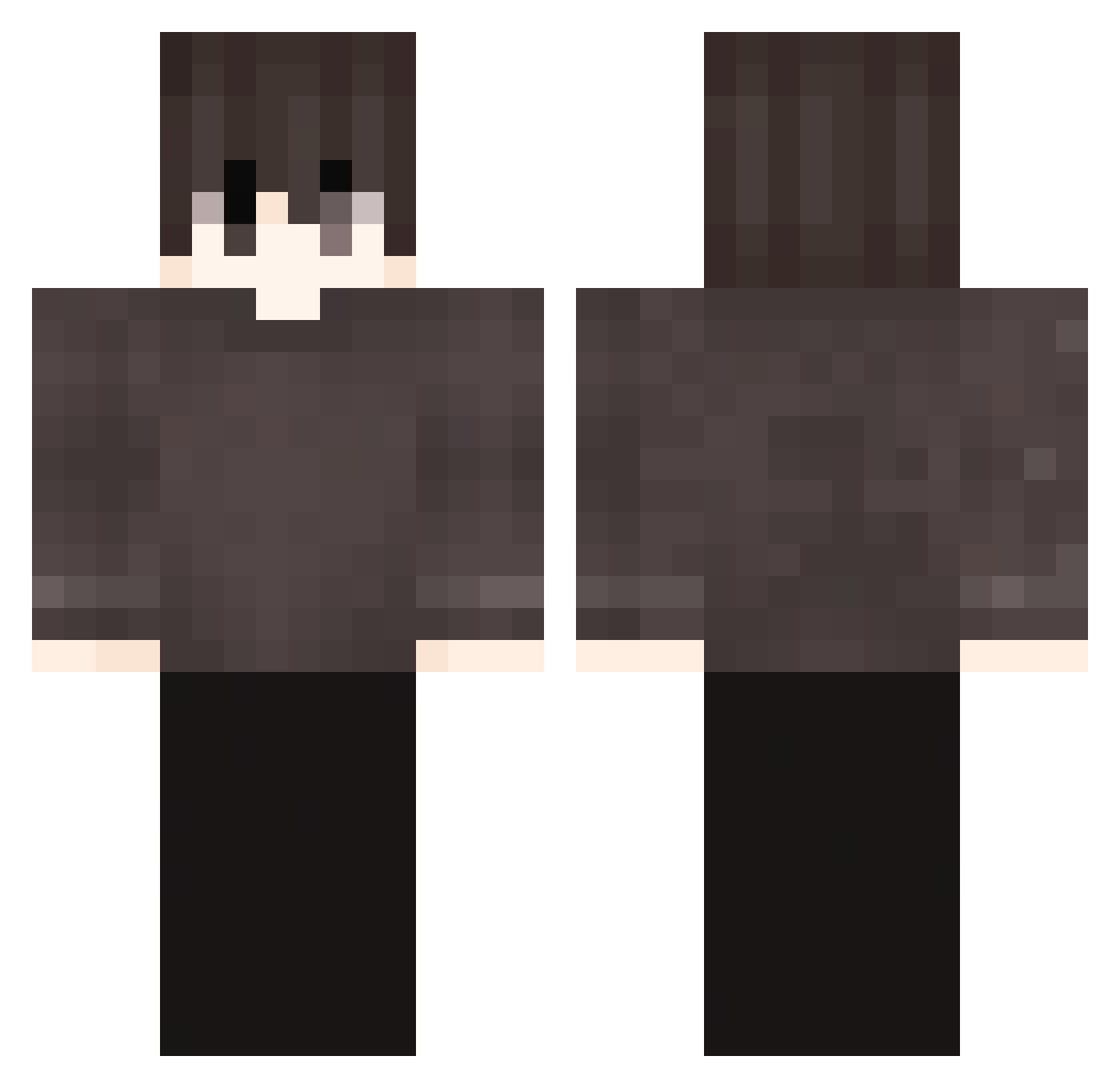 whyyoumad2 Minecraft skin, front and back view