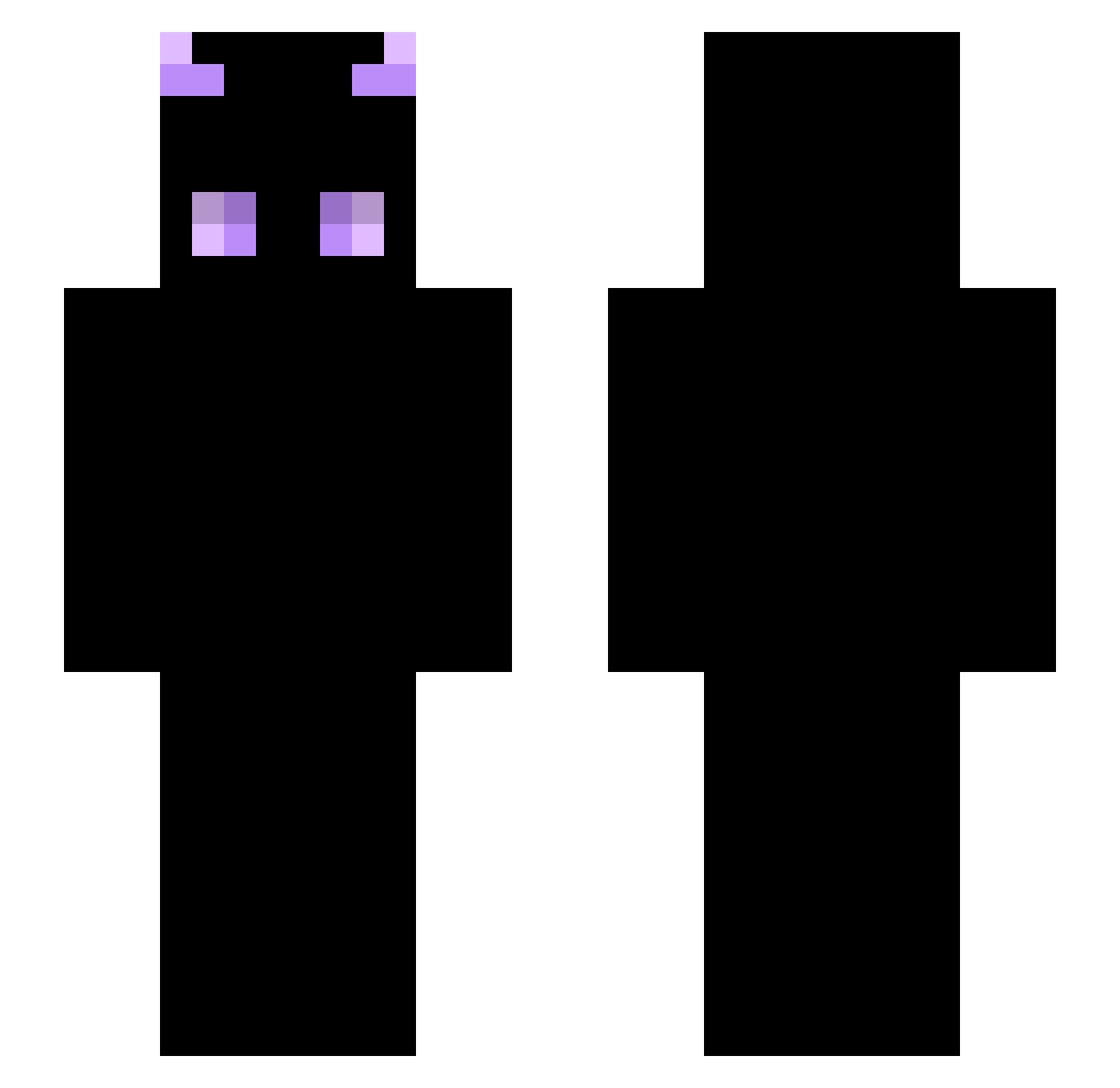 vNow4 Minecraft skin, front and back view