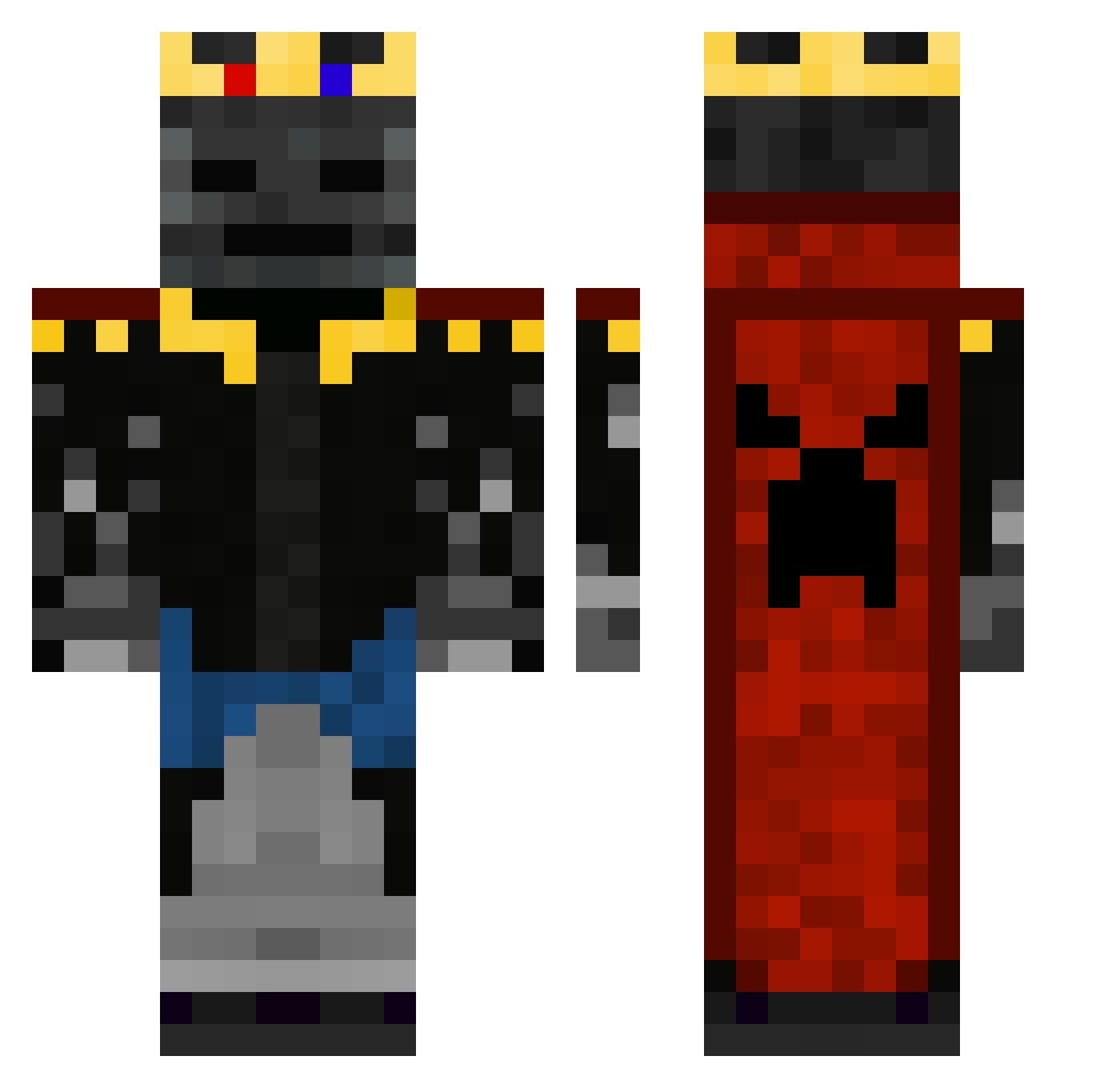 theadrianpato11 Minecraft skin, front and back view