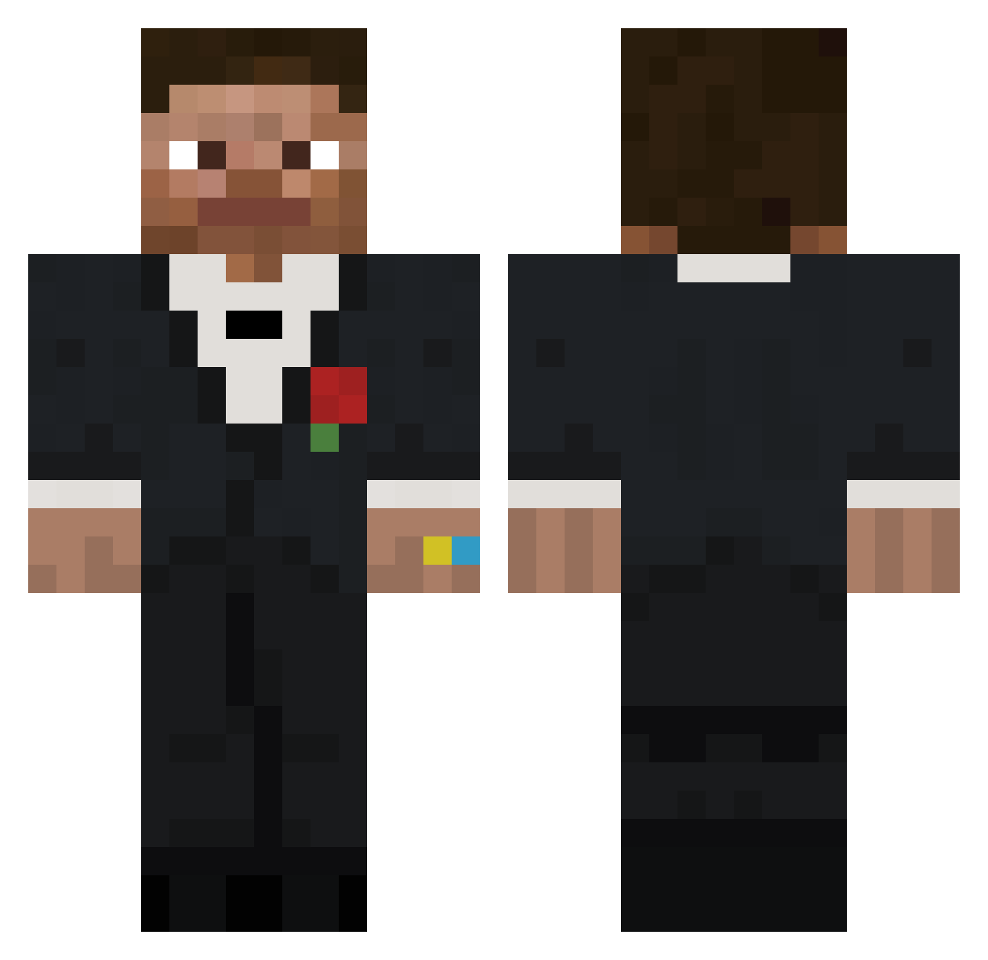 UniversalBauBen Minecraft skin, front and back view