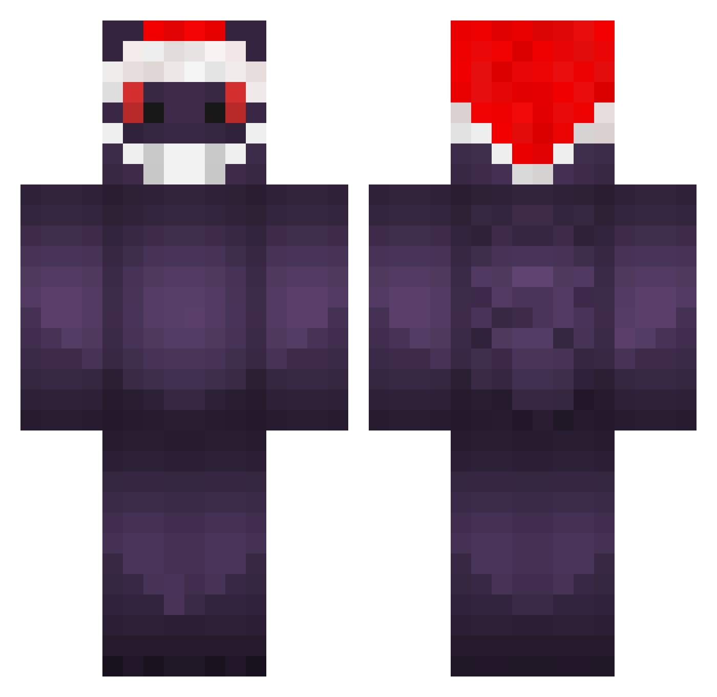 Flosse_01 Minecraft skin, front and back view