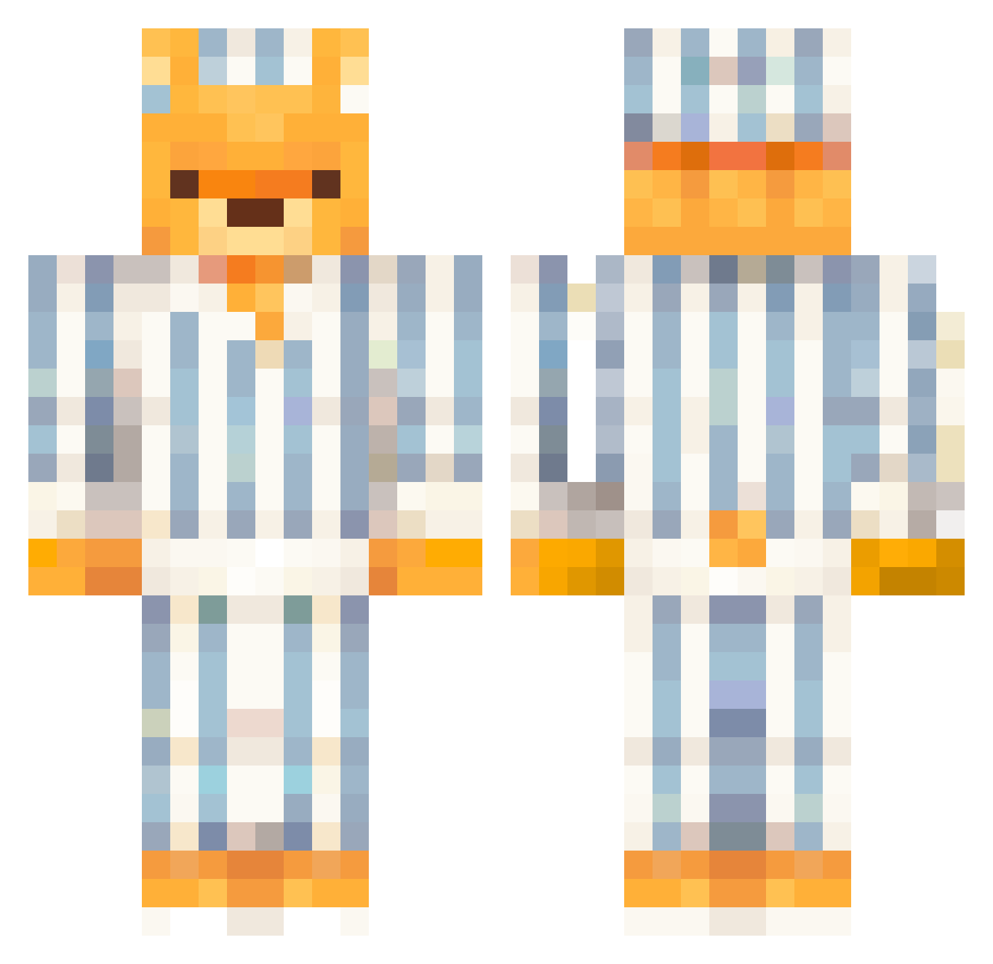 CepSterydziarz Minecraft skin, front and back view