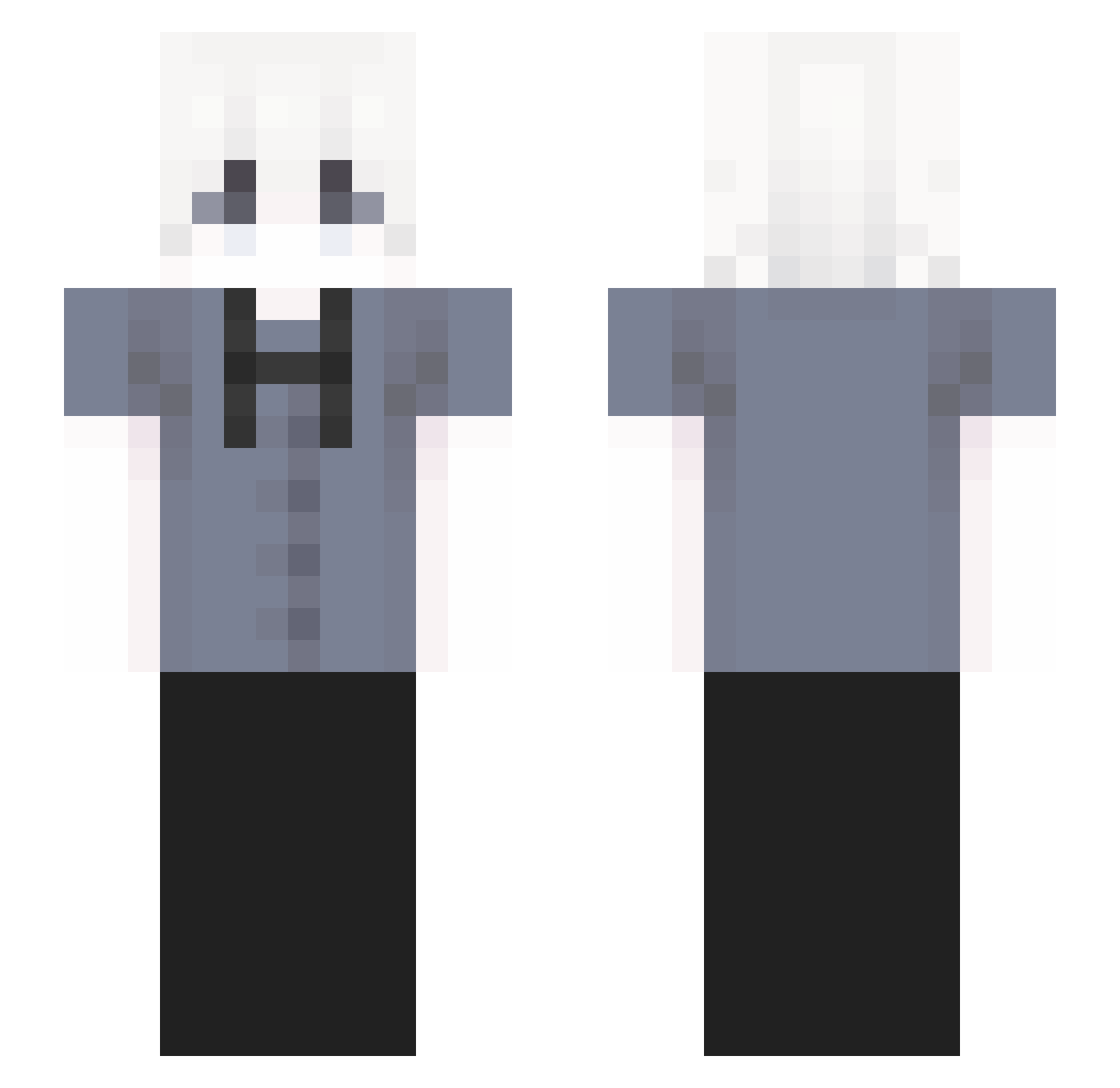 Tonise Minecraft skin, front and back view