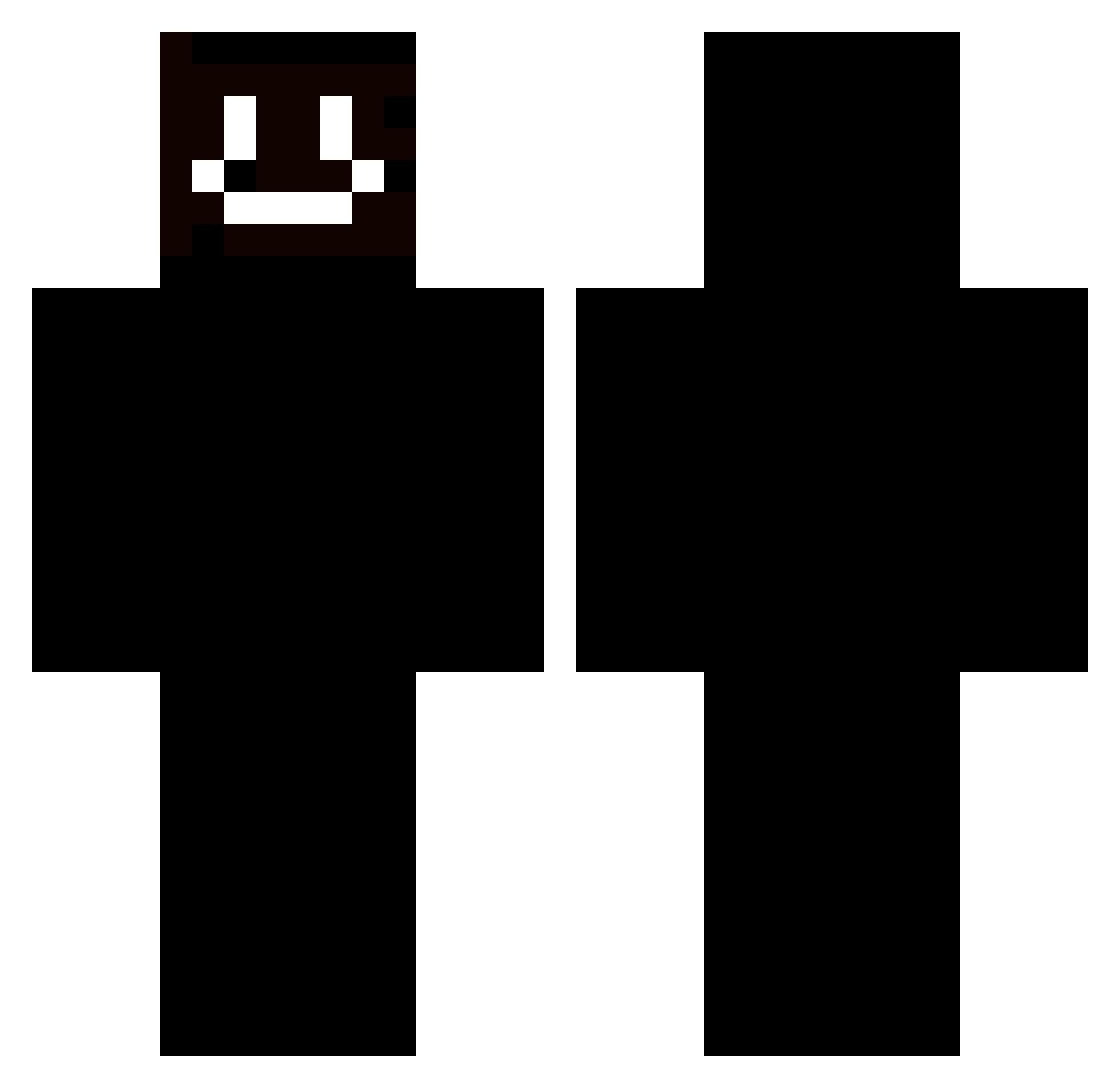 fyzz2023 Minecraft skin, front and back view