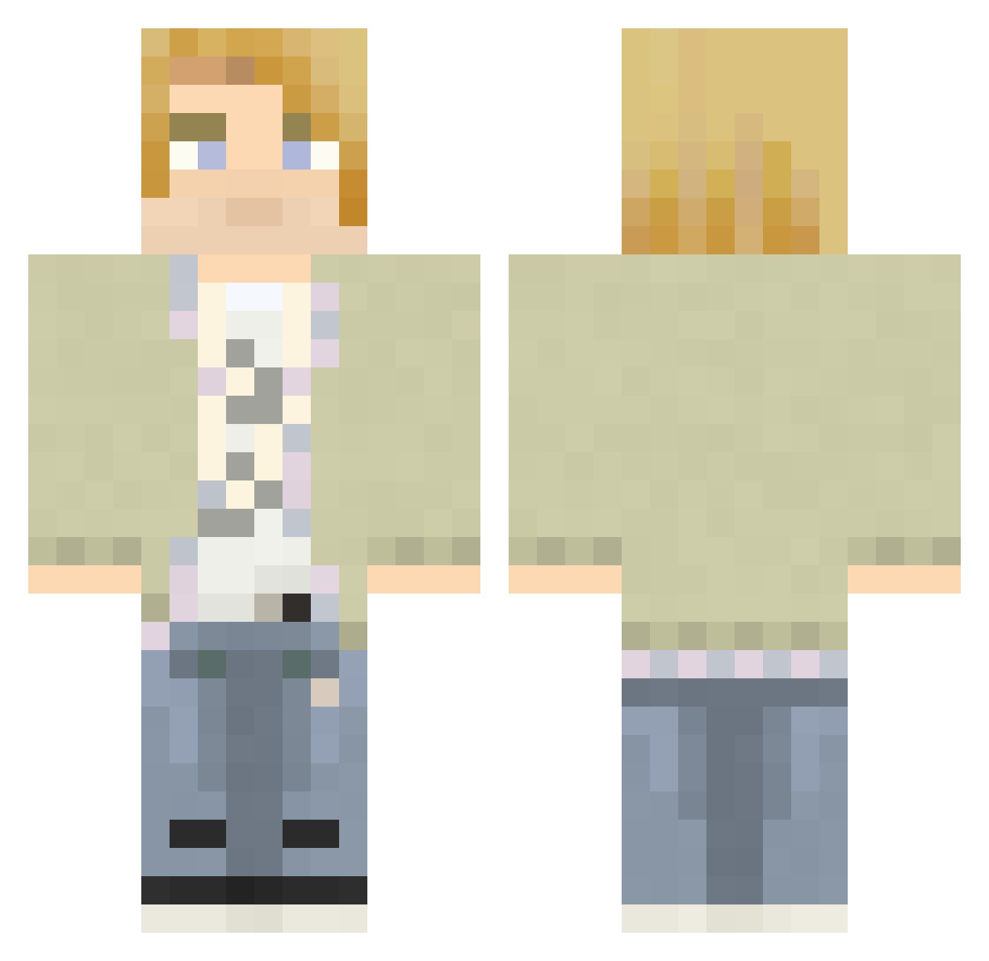 TEAM_LG Minecraft skin, front and back view