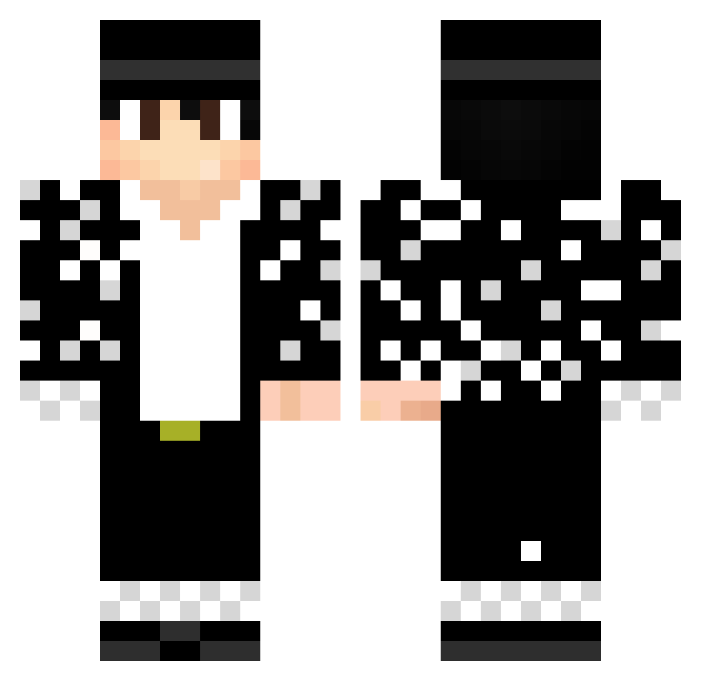 xkevx3play Minecraft skin, front and back view
