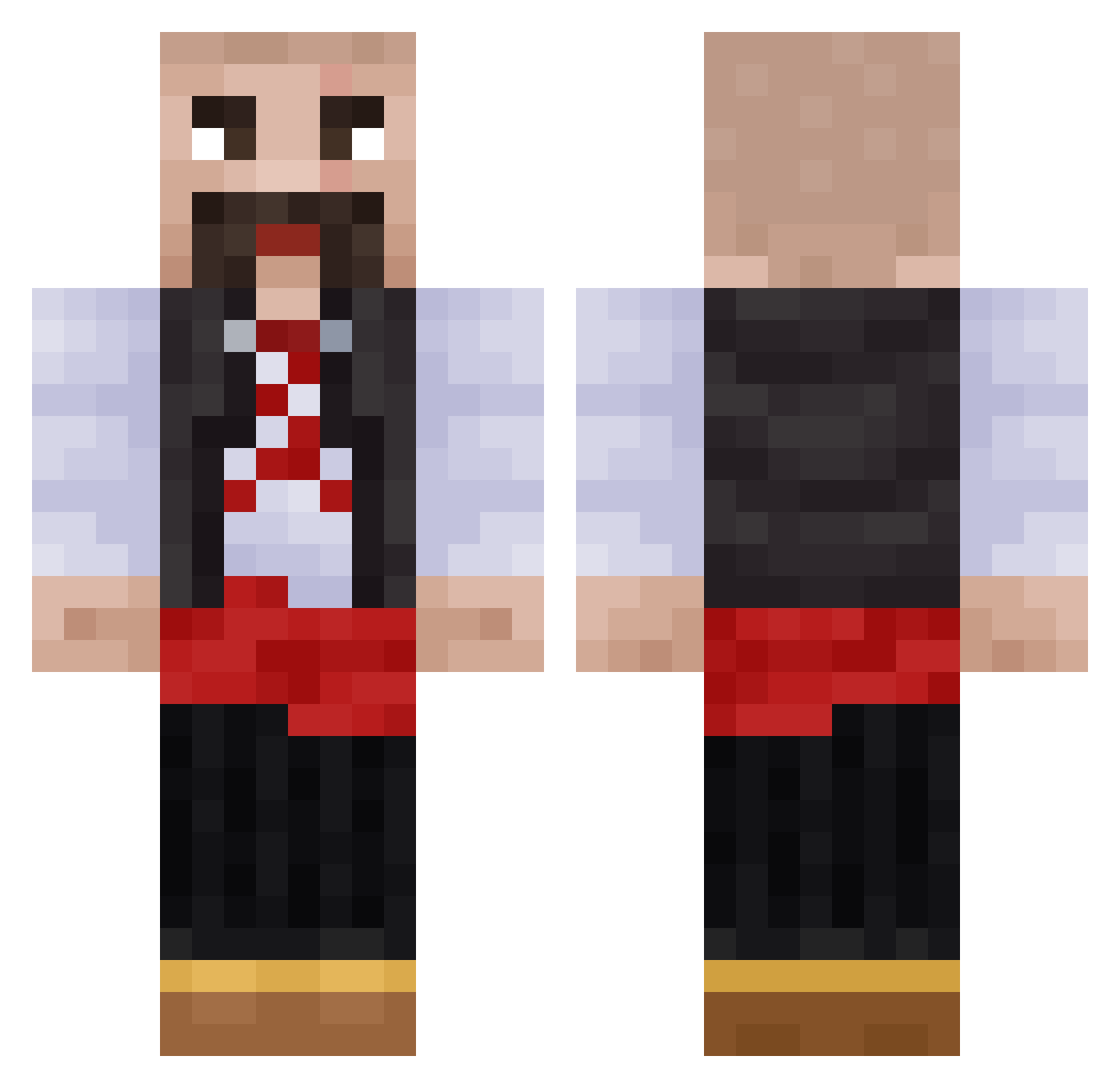 artemka0314 Minecraft skin, front and back view