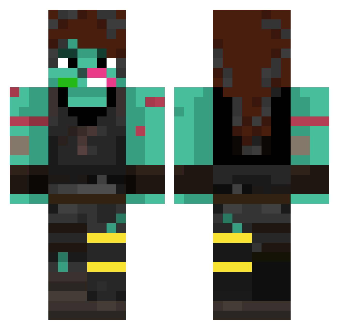 xXTrollerLpProXx Minecraft skin, front and back view