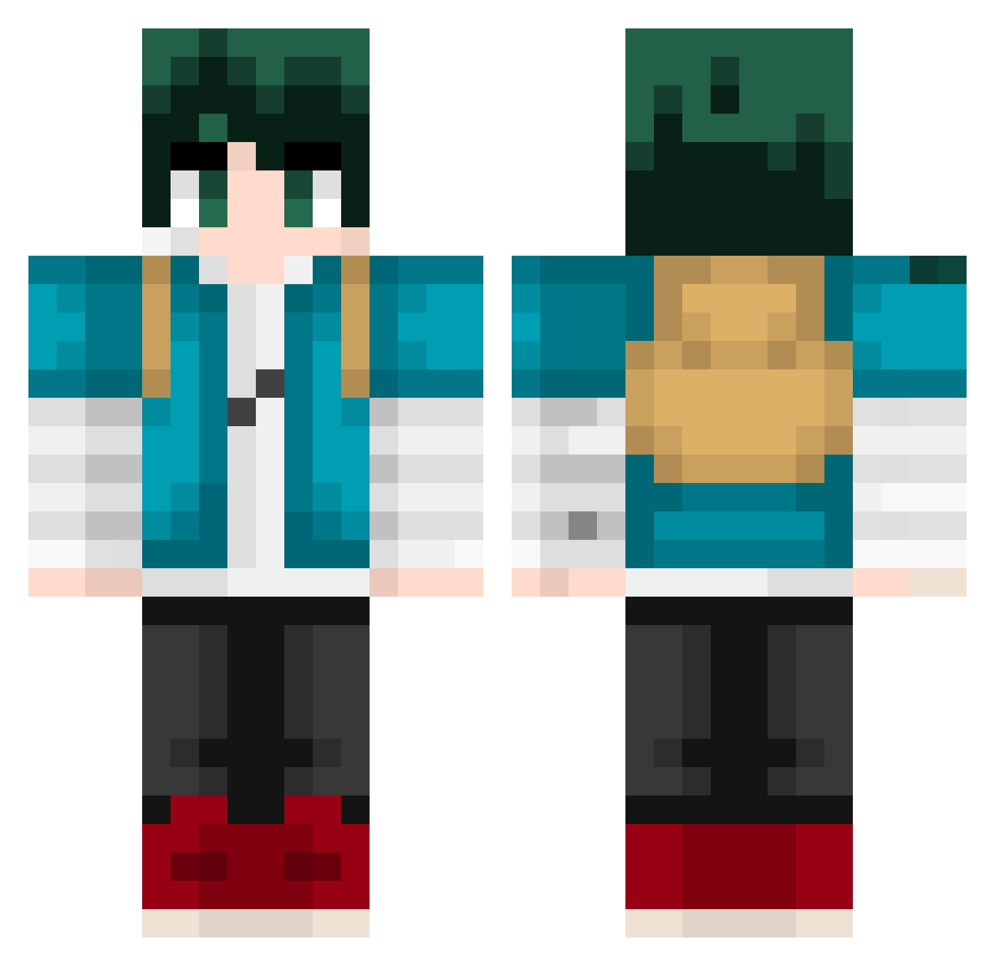 Askard83 Minecraft skin, front and back view
