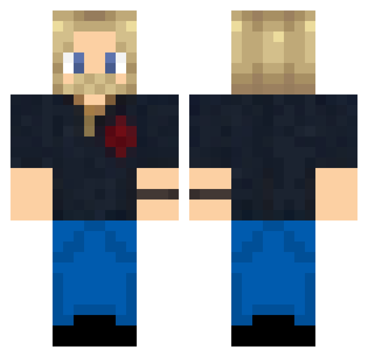 Zyneex_CZ Minecraft skin, front and back view