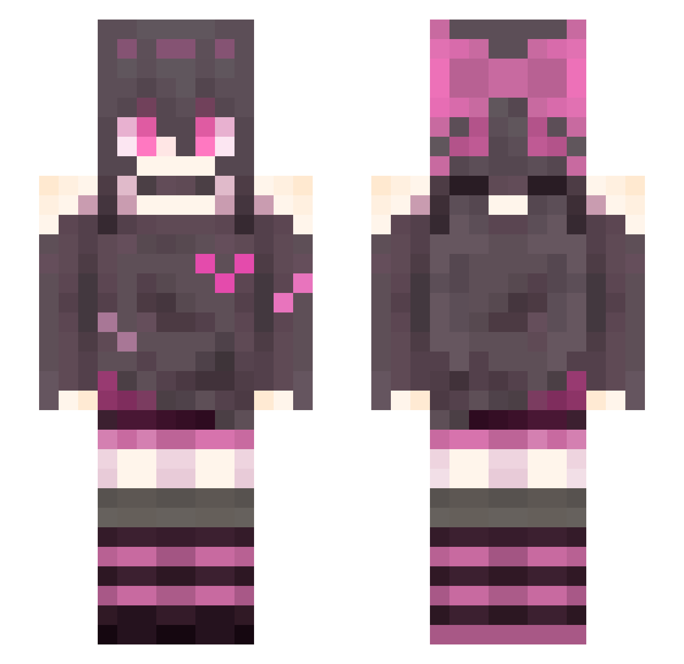 SiKuo_ Minecraft skin, front and back view
