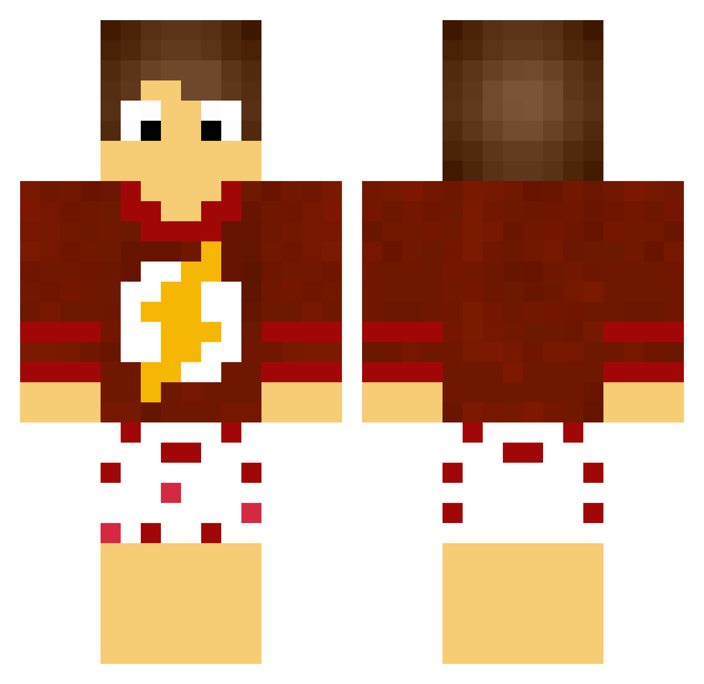 SplashBr_ Minecraft skin, front and back view