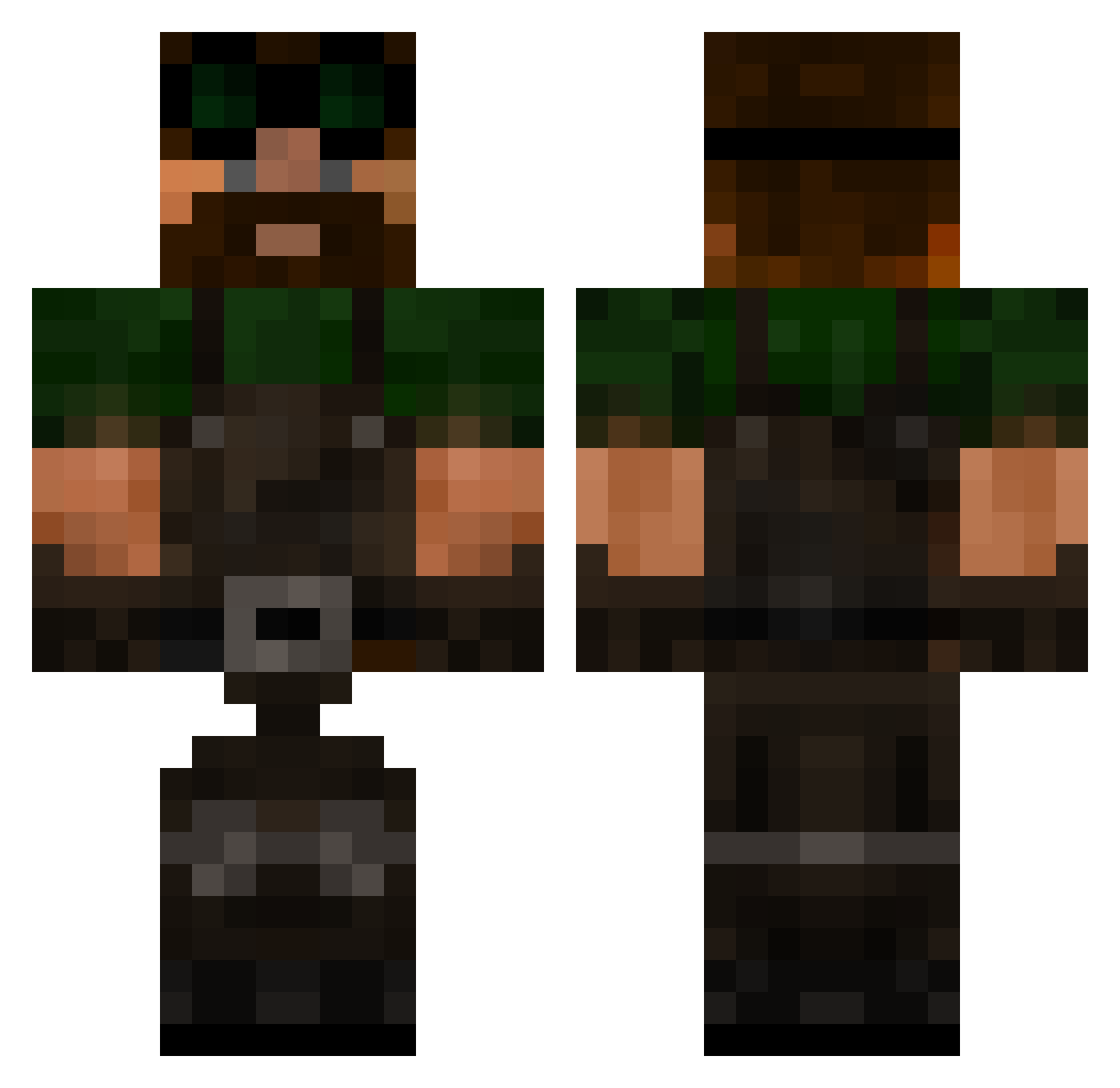 bacman_tw Minecraft skin, front and back view