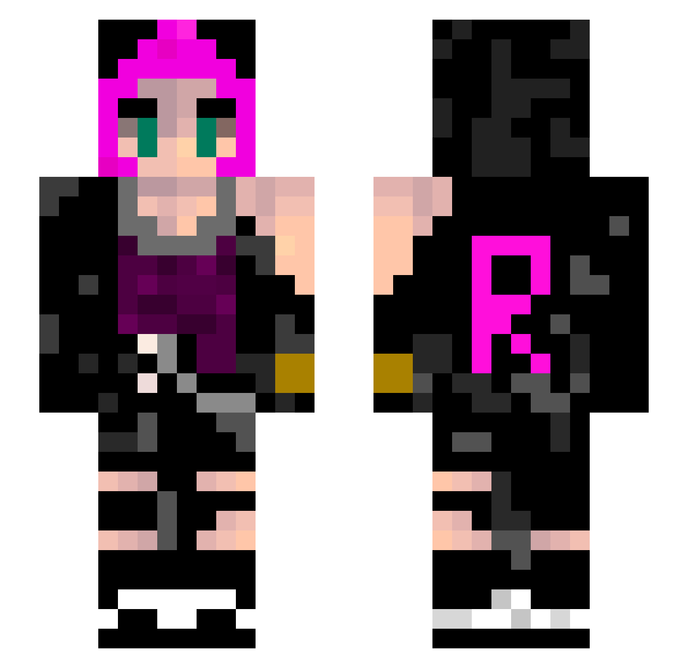 RANKAA_ Minecraft skin, front and back view