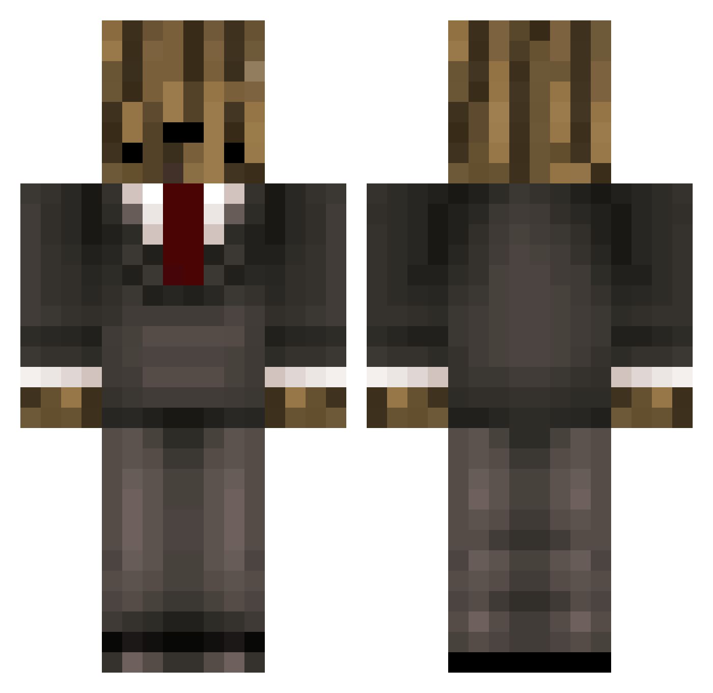 RoelofGamer2K Minecraft skin, front and back view