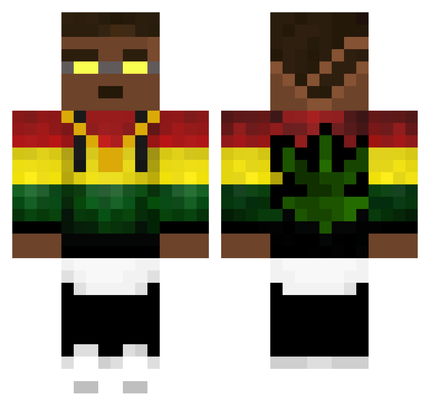 txygostosinho Minecraft skin, front and back view