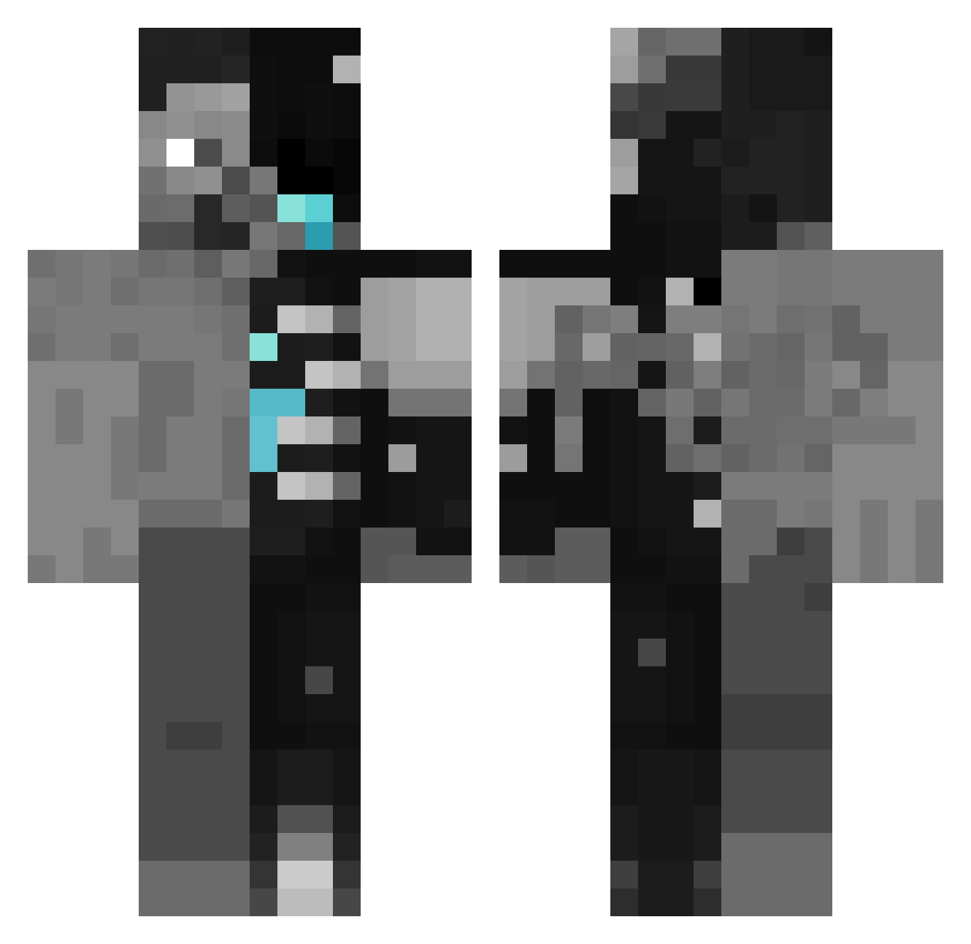 kalus2137 Minecraft skin, front and back view