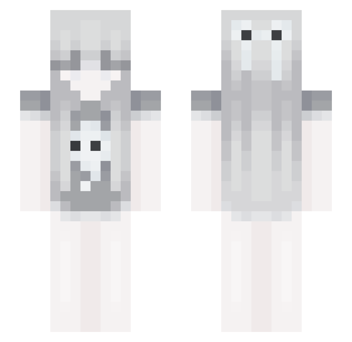 yMarie_ Minecraft skin, front and back view
