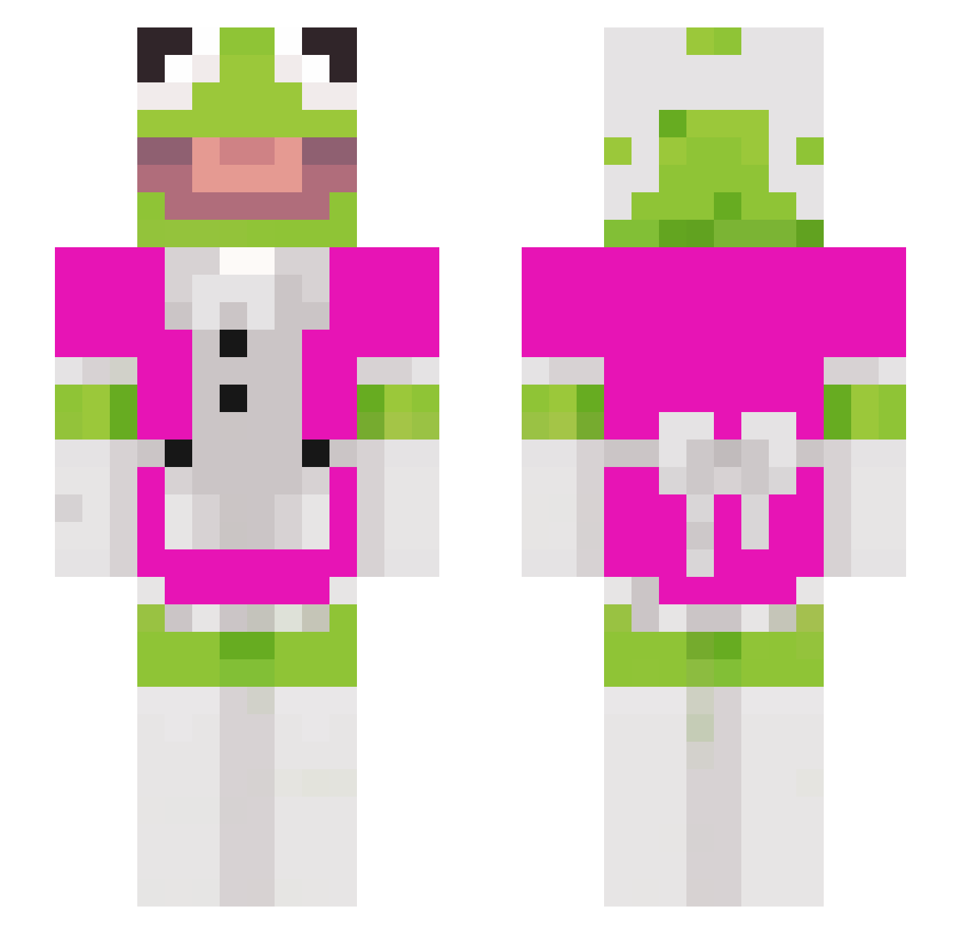 hellokittyluvv69 Minecraft skin, front and back view