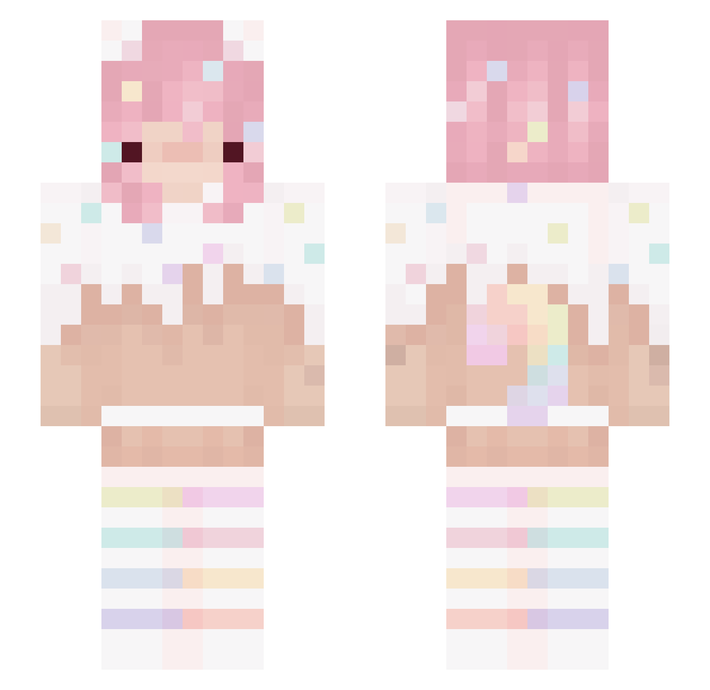 Frostbite0313 Minecraft skin, front and back view
