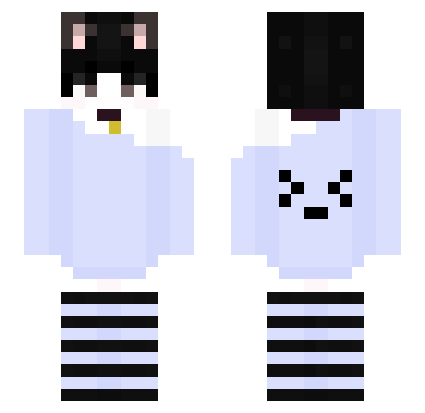 ctzar Minecraft skin, front and back view