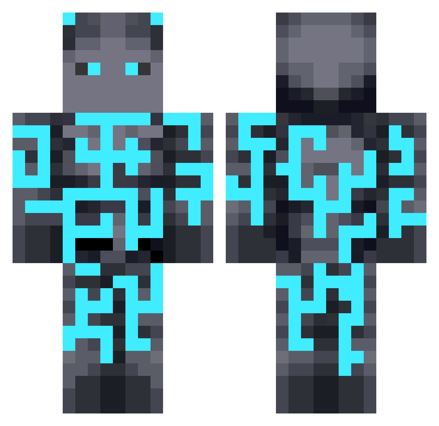 Thalleous_S Minecraft skin, front and back view