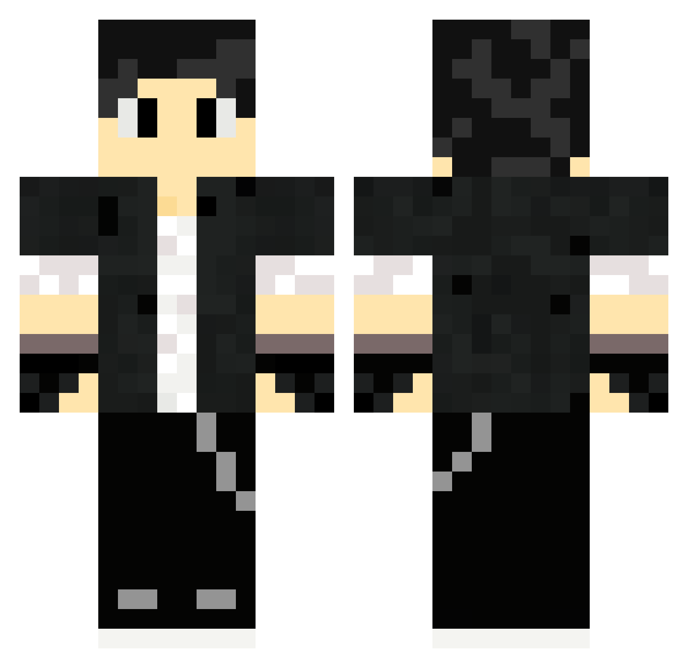 Nitip_HW648 Minecraft skin, front and back view