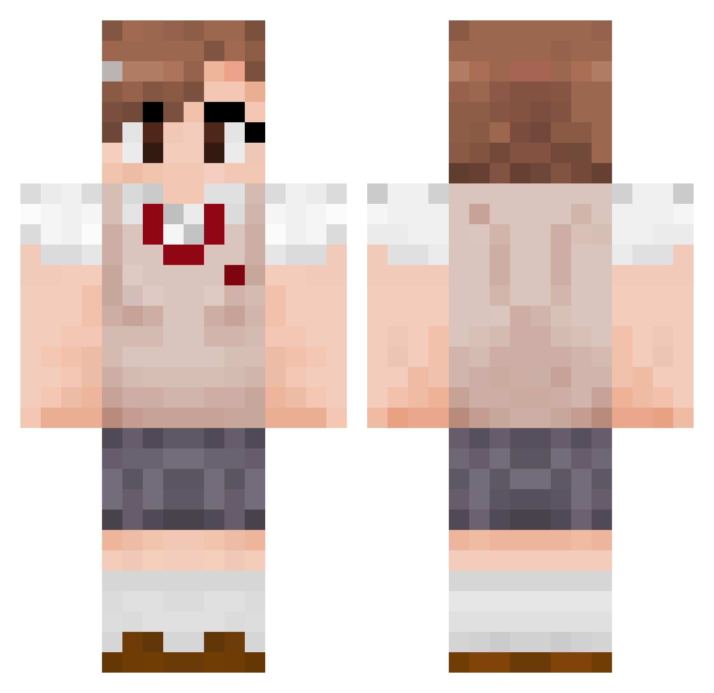 felix_no7 Minecraft skin, front and back view