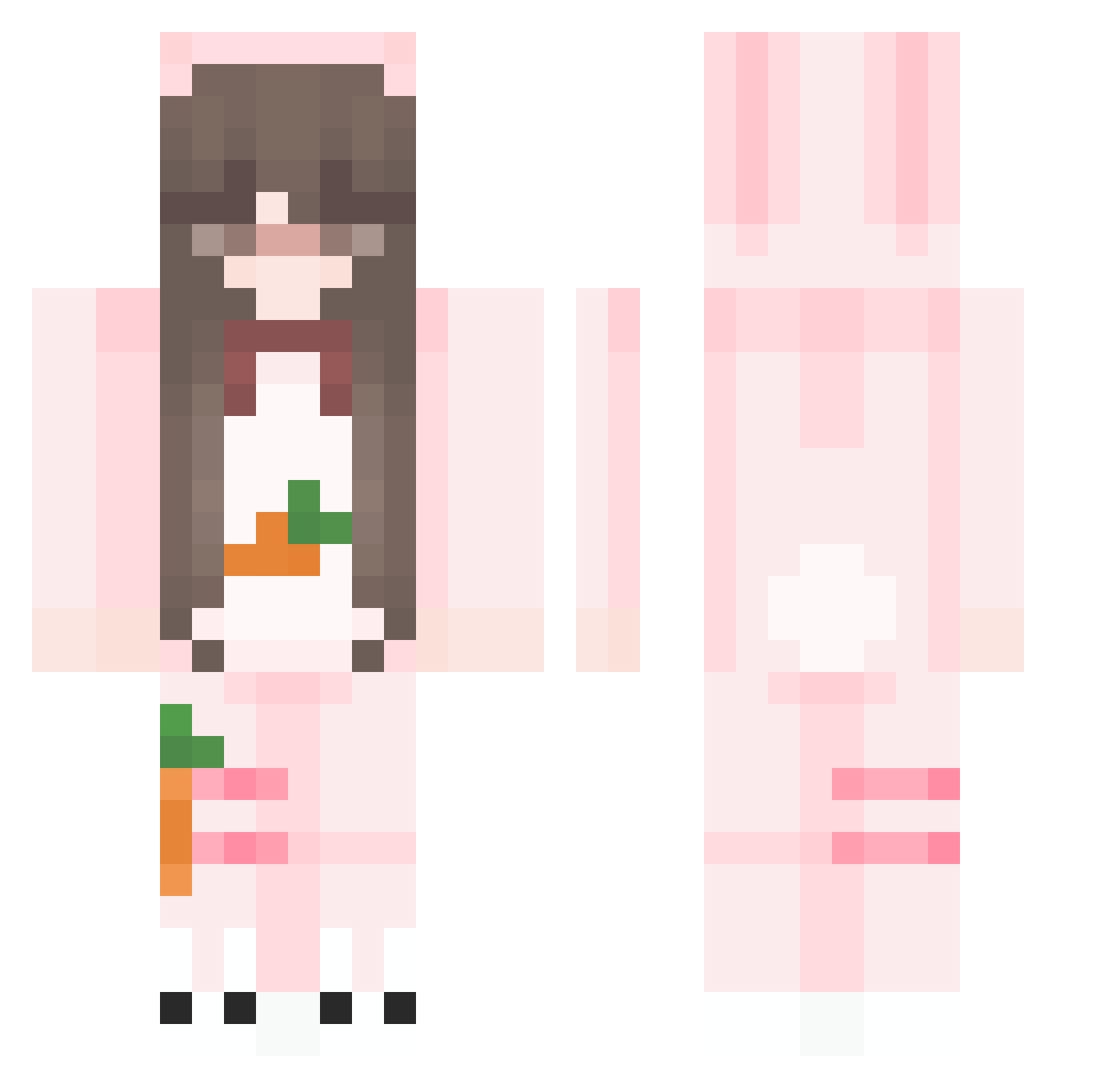 cjone1025 Minecraft skin, front and back view