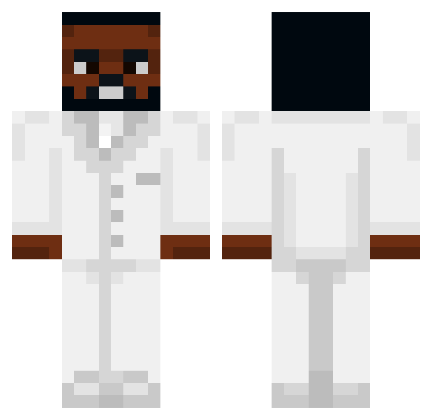 fancykid Minecraft skin, front and back view