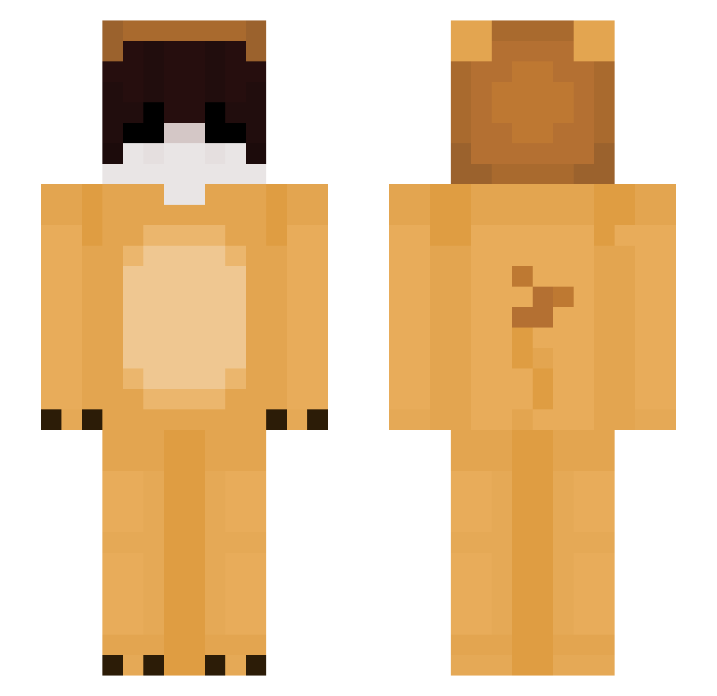 ILoveClara4ever Minecraft skin, front and back view