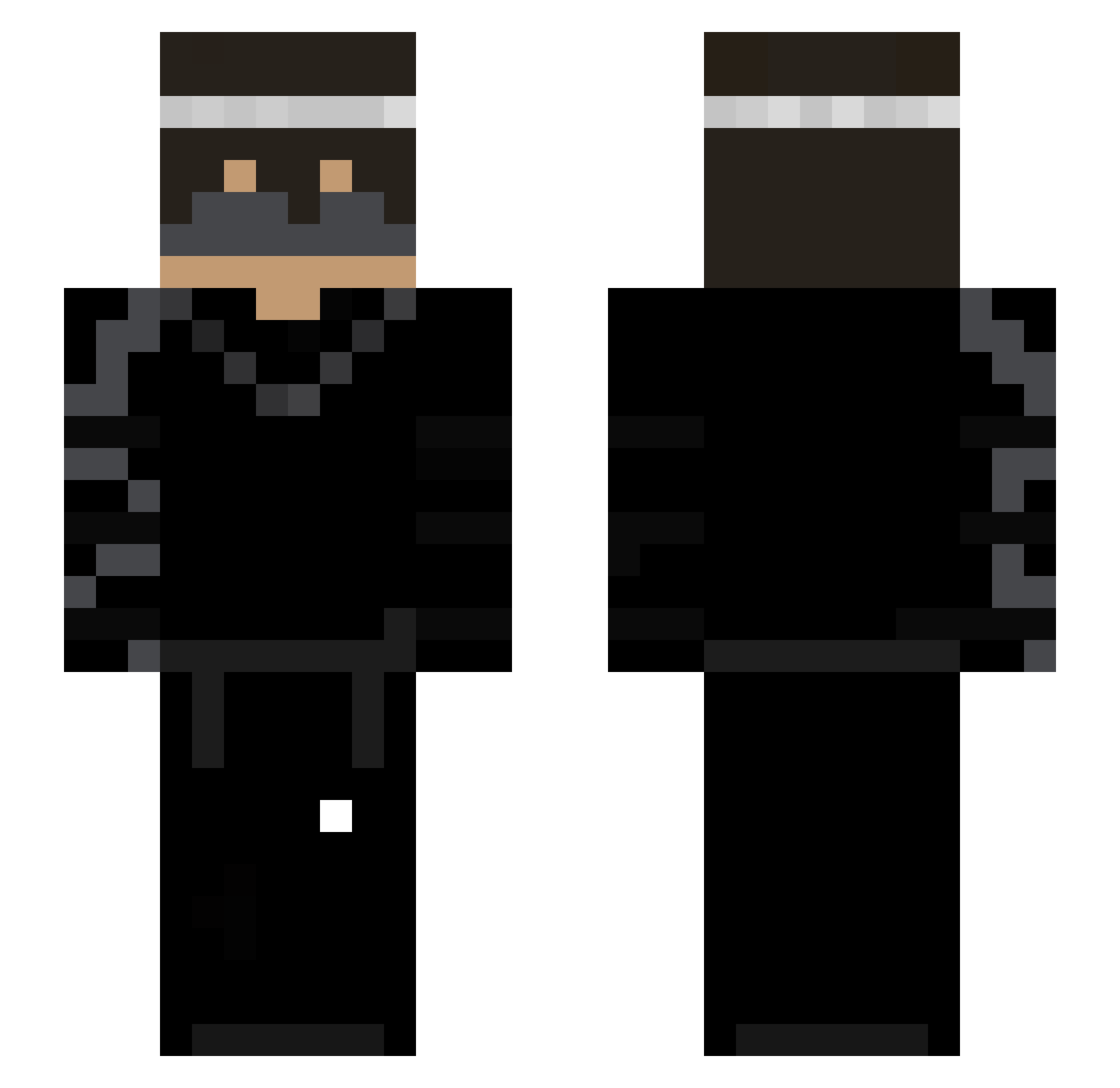 qrxx24 Minecraft skin, front and back view