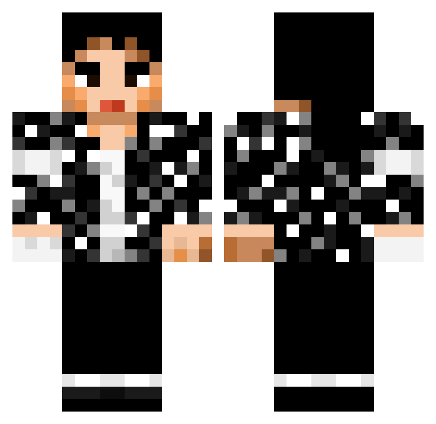 aw19_zz Minecraft skin, front and back view